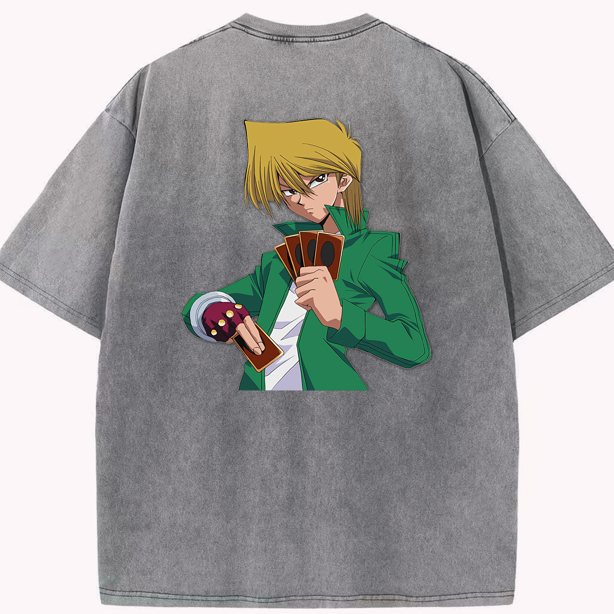 （画像用） 遊☆戯☆王 Yu-Gi-Oh! 綿100% ヴィンテージ風 半袖Tシャツ（背面プリント）