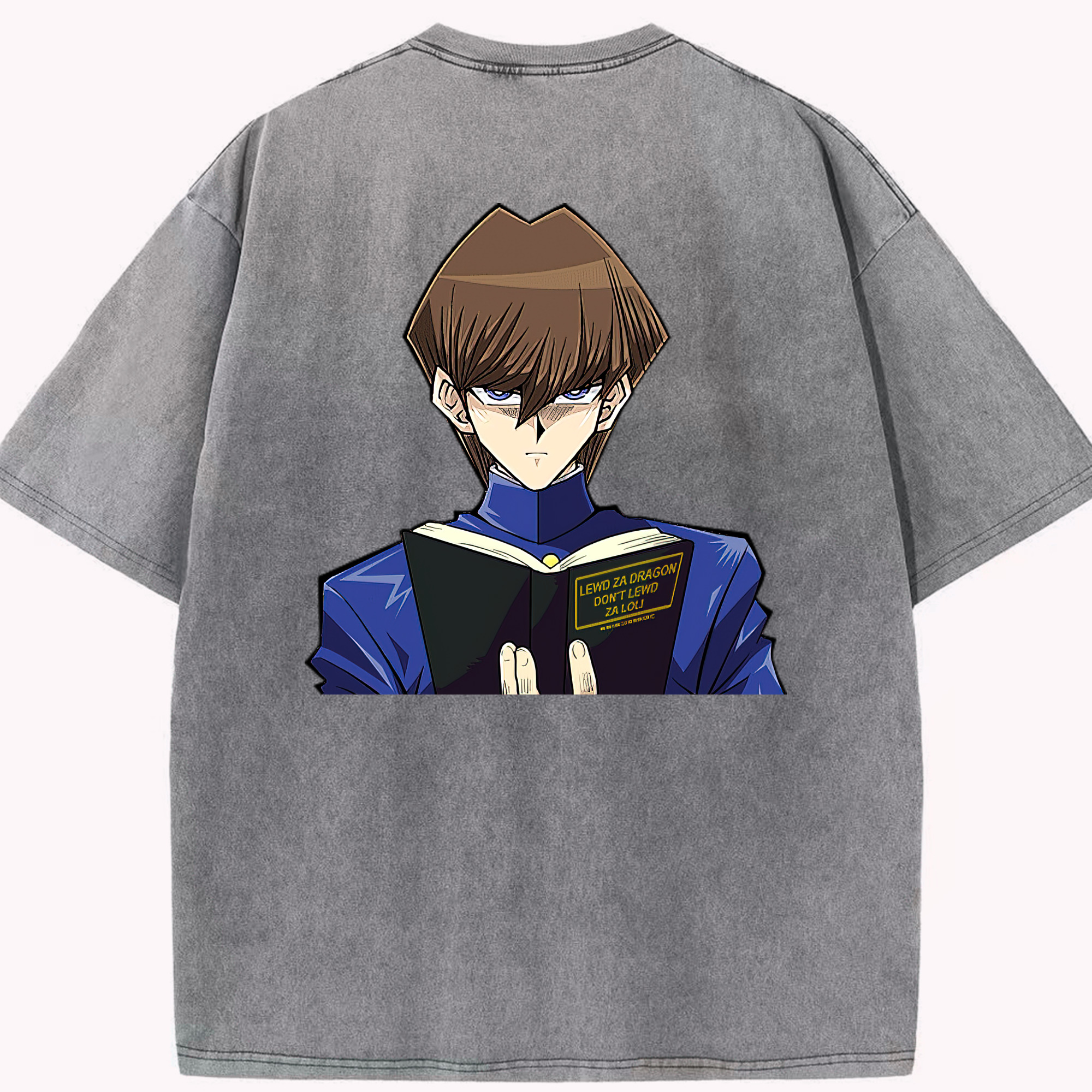 （画像用） 遊☆戯☆王 Yu-Gi-Oh! 綿100% ヴィンテージ風 半袖Tシャツ（背面プリント）