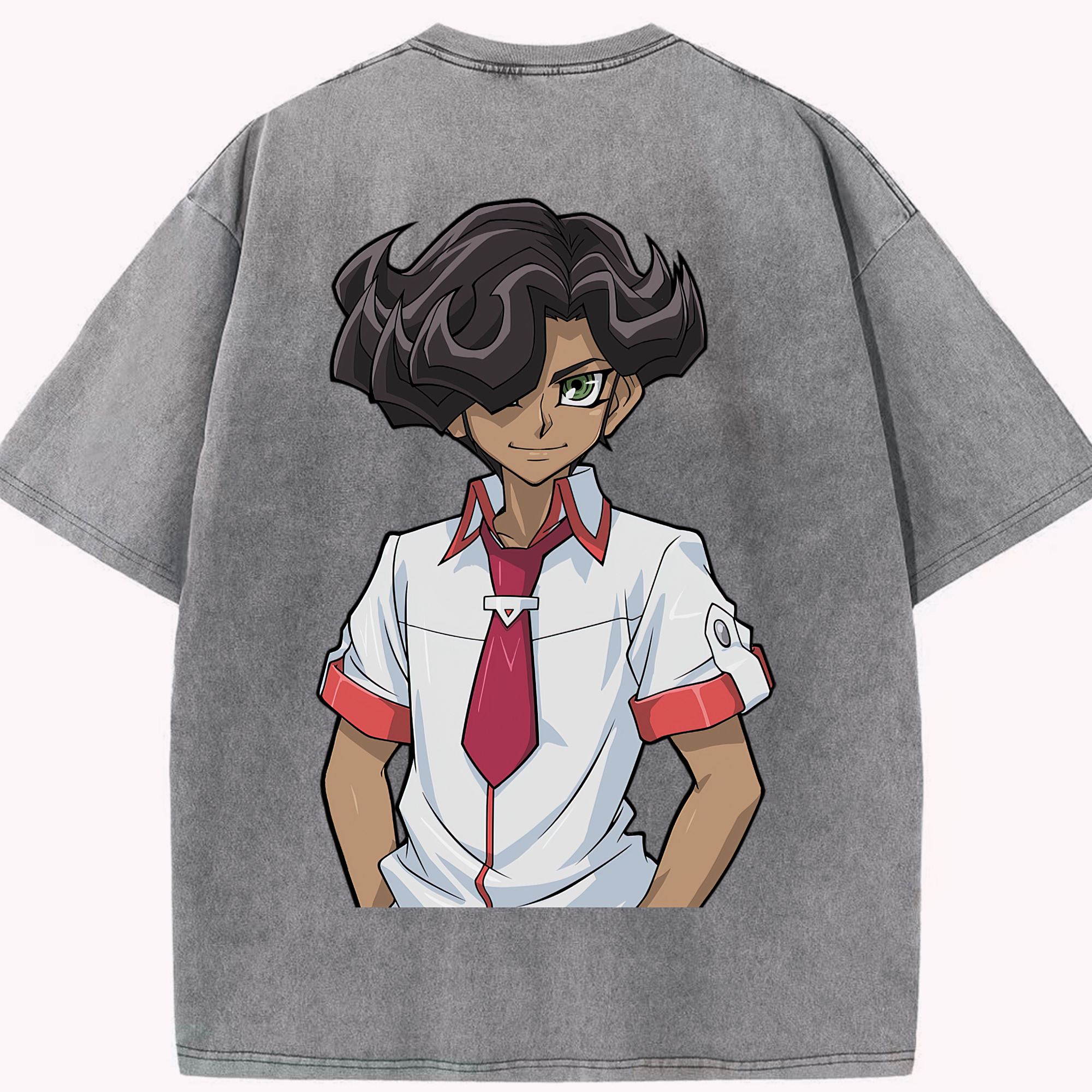 （画像用） 遊☆戯☆王 Yu-Gi-Oh! 綿100% ヴィンテージ風 半袖Tシャツ（背面プリント）