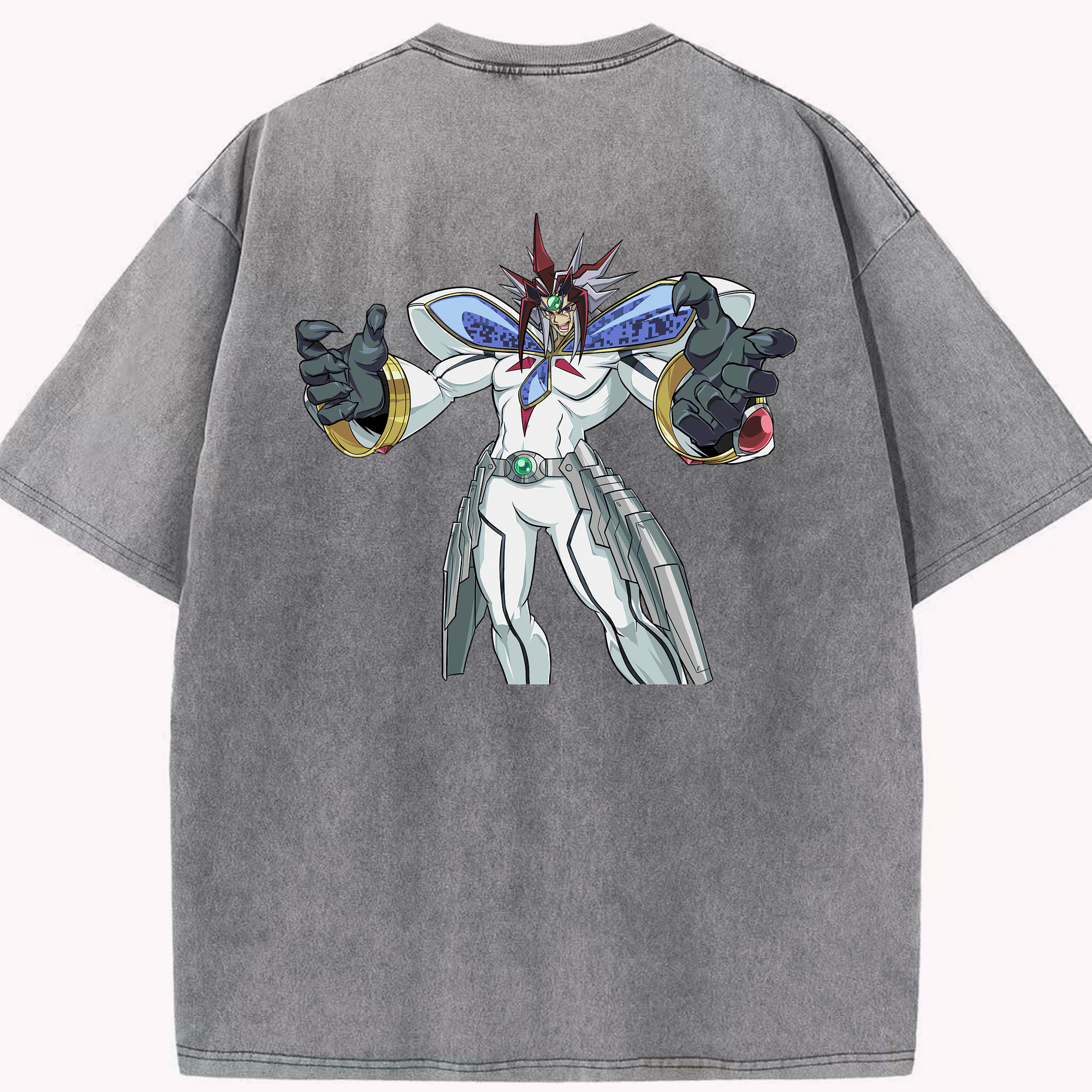 （画像用） 遊☆戯☆王 Yu-Gi-Oh! 綿100% ヴィンテージ風 半袖Tシャツ（背面プリント）