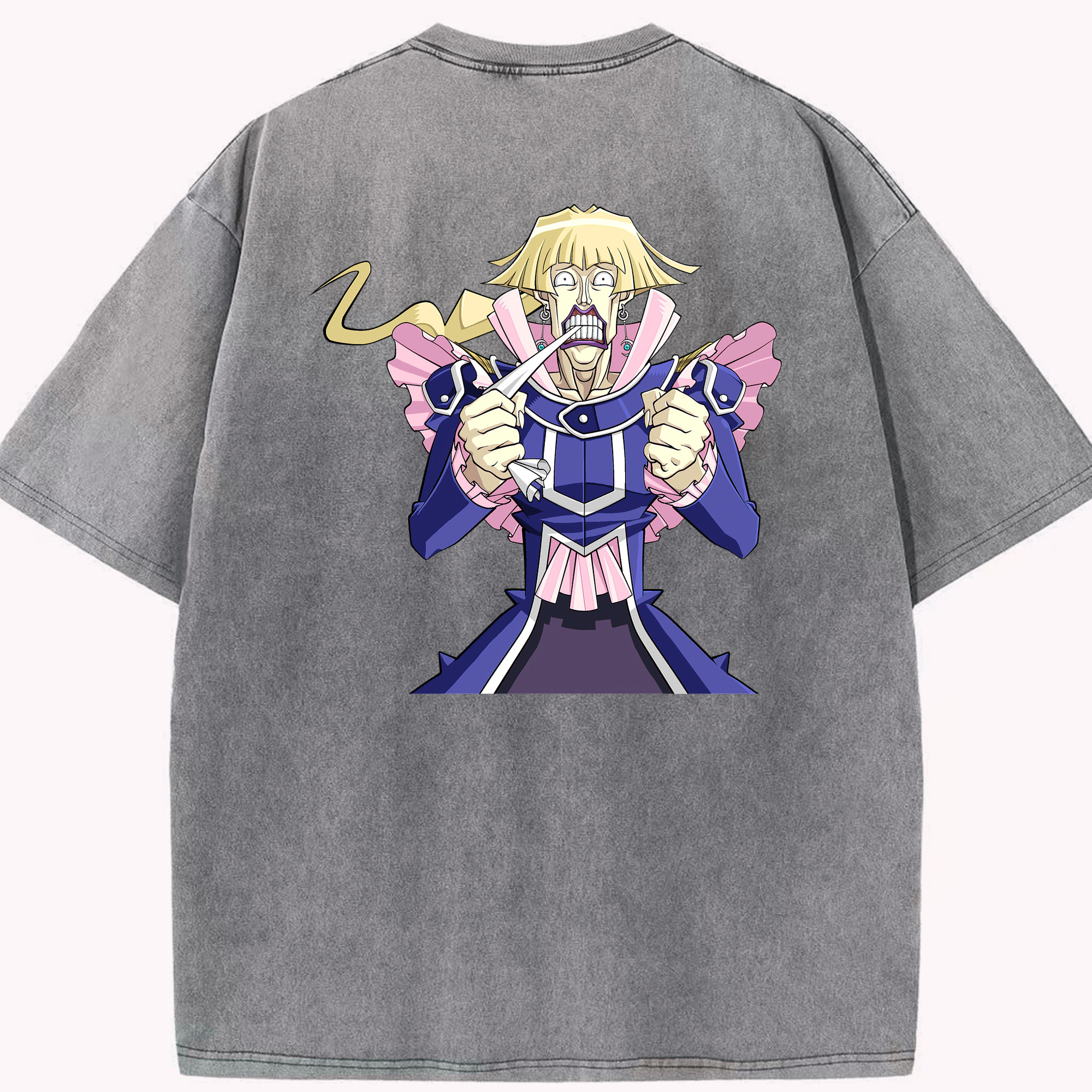（画像用） 遊☆戯☆王 Yu-Gi-Oh! 綿100% ヴィンテージ風 半袖Tシャツ（背面プリント）
