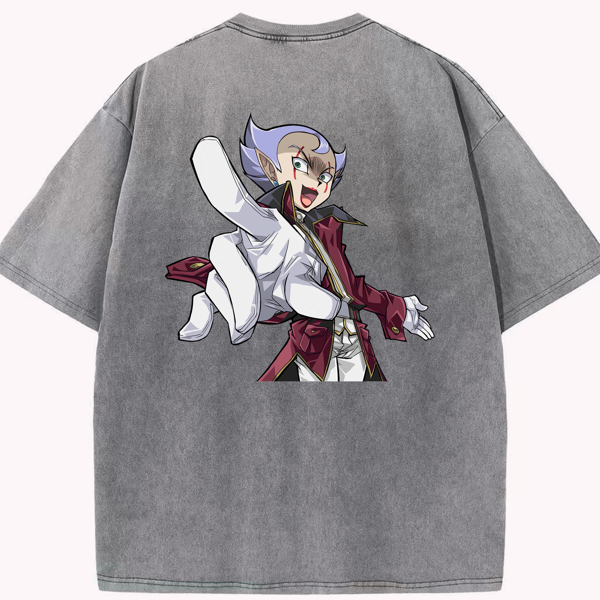 （画像用） 遊☆戯☆王 Yu-Gi-Oh! 綿100% ヴィンテージ風 半袖Tシャツ（背面プリント）