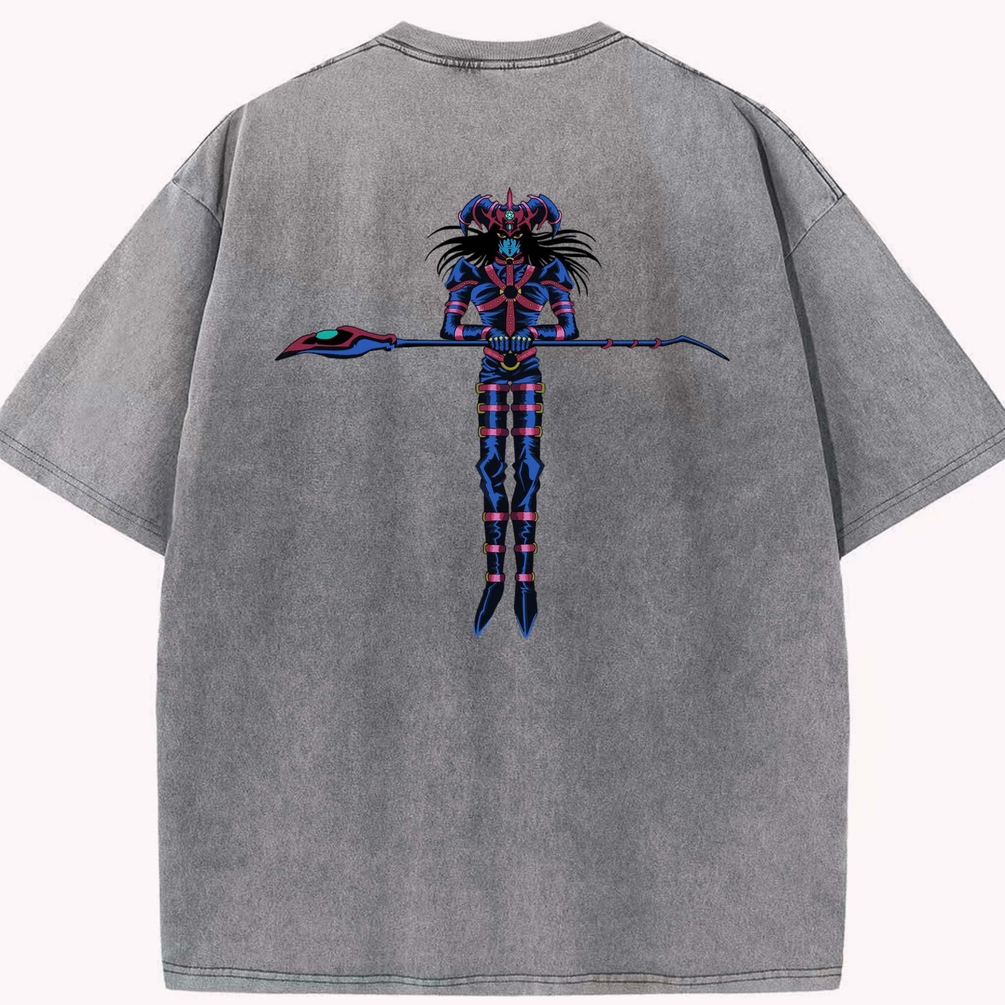 （画像用） 遊☆戯☆王 Yu-Gi-Oh! 綿100% ヴィンテージ風 半袖Tシャツ（背面プリント）