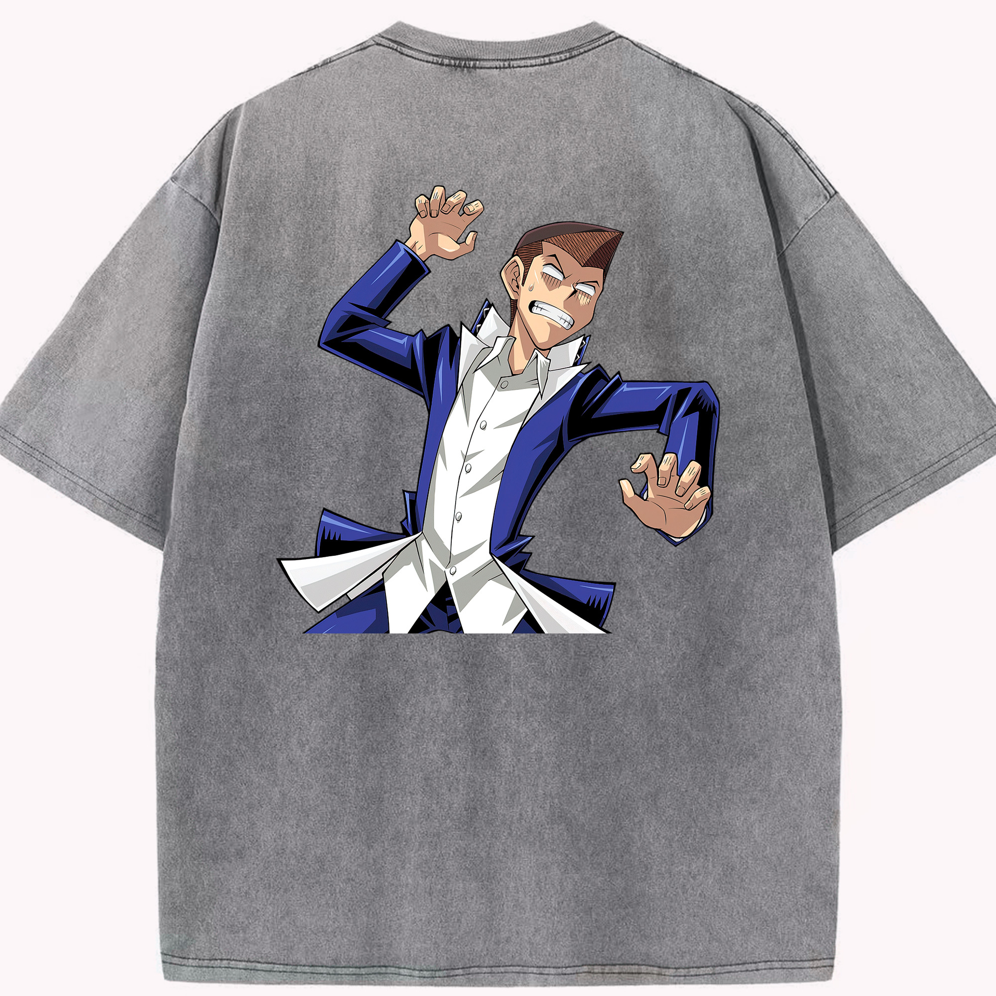 （画像用） 遊☆戯☆王 Yu-Gi-Oh! 綿100% ヴィンテージ風 半袖Tシャツ（背面プリント）