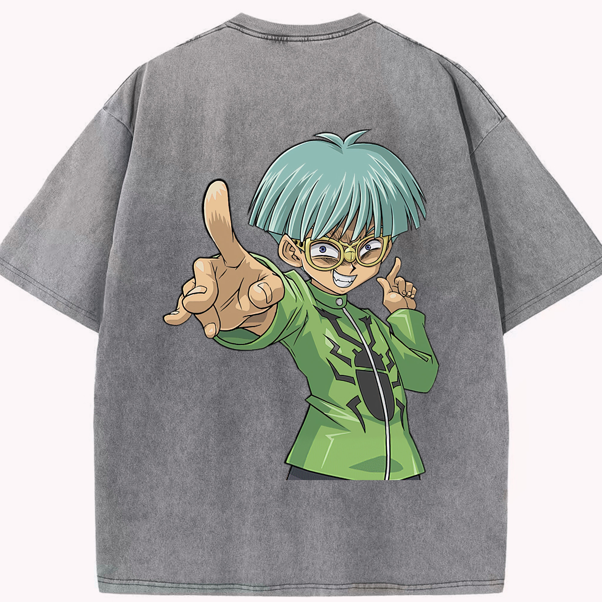 （画像用） 遊☆戯☆王 Yu-Gi-Oh! 綿100% ヴィンテージ風 半袖Tシャツ（背面プリント）
