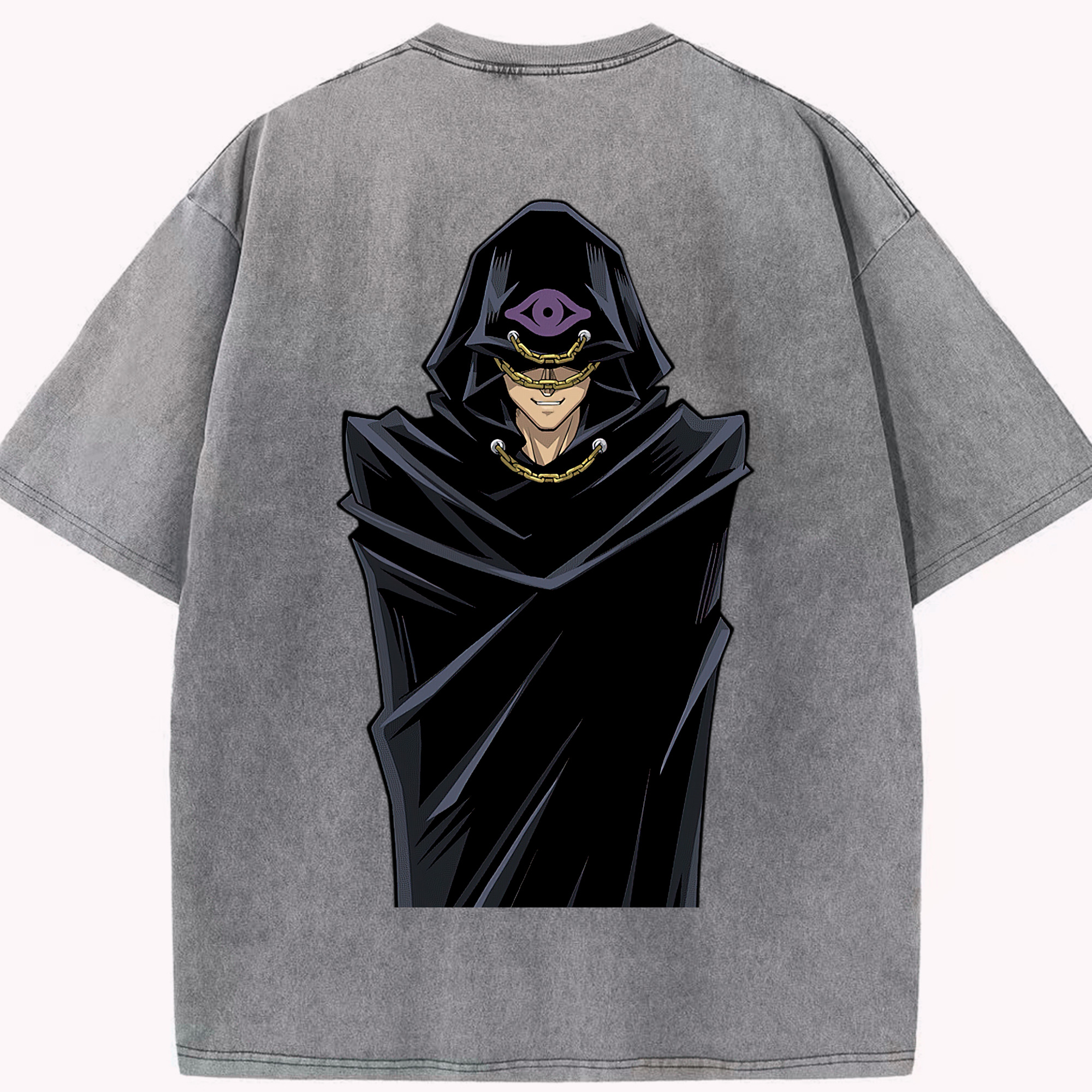 （画像用） 遊☆戯☆王 Yu-Gi-Oh! 綿100% ヴィンテージ風 半袖Tシャツ（背面プリント）