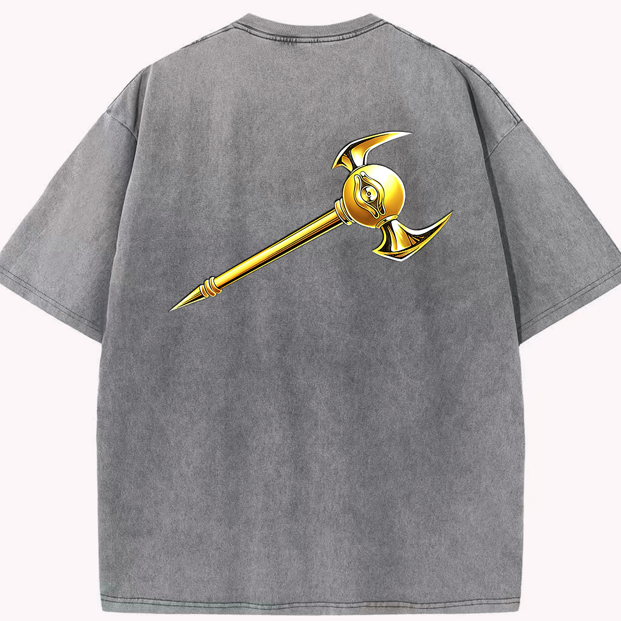 （画像用） 遊☆戯☆王 Yu-Gi-Oh! 綿100% ヴィンテージ風 半袖Tシャツ（背面プリント）