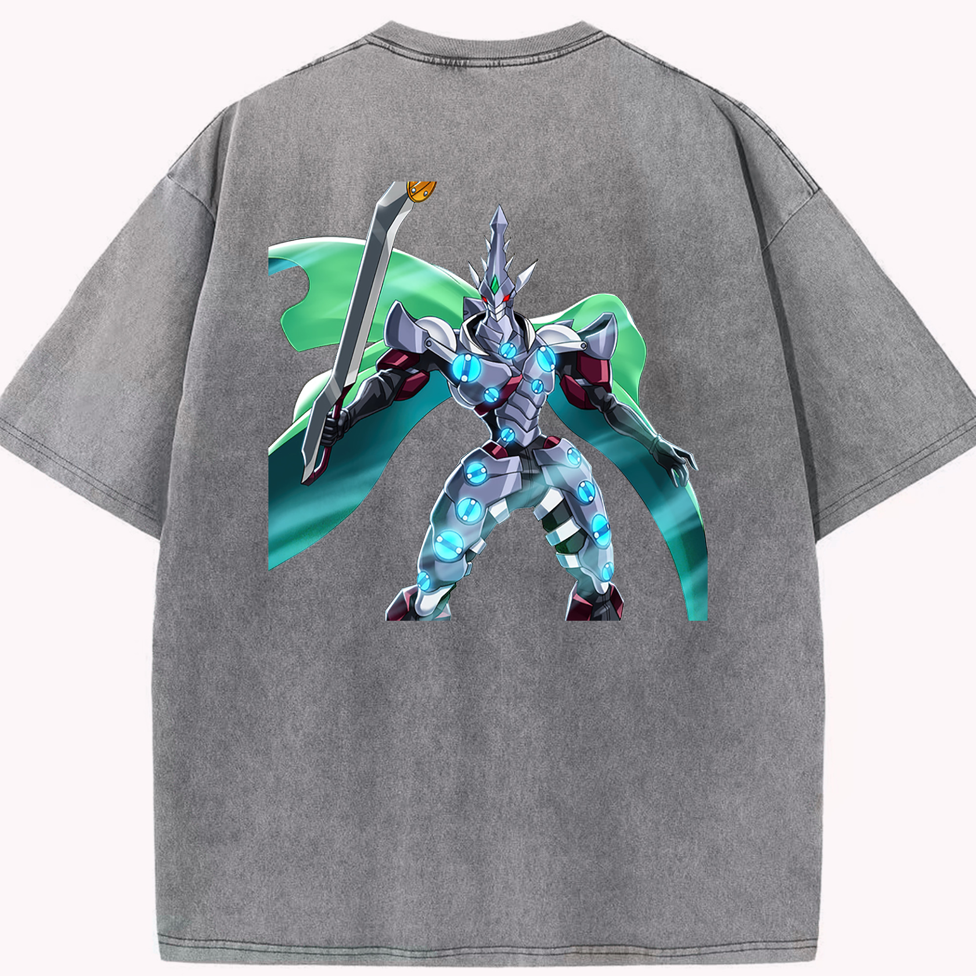 （画像用） 遊☆戯☆王 Yu-Gi-Oh! 綿100% ヴィンテージ風 半袖Tシャツ（背面プリント）