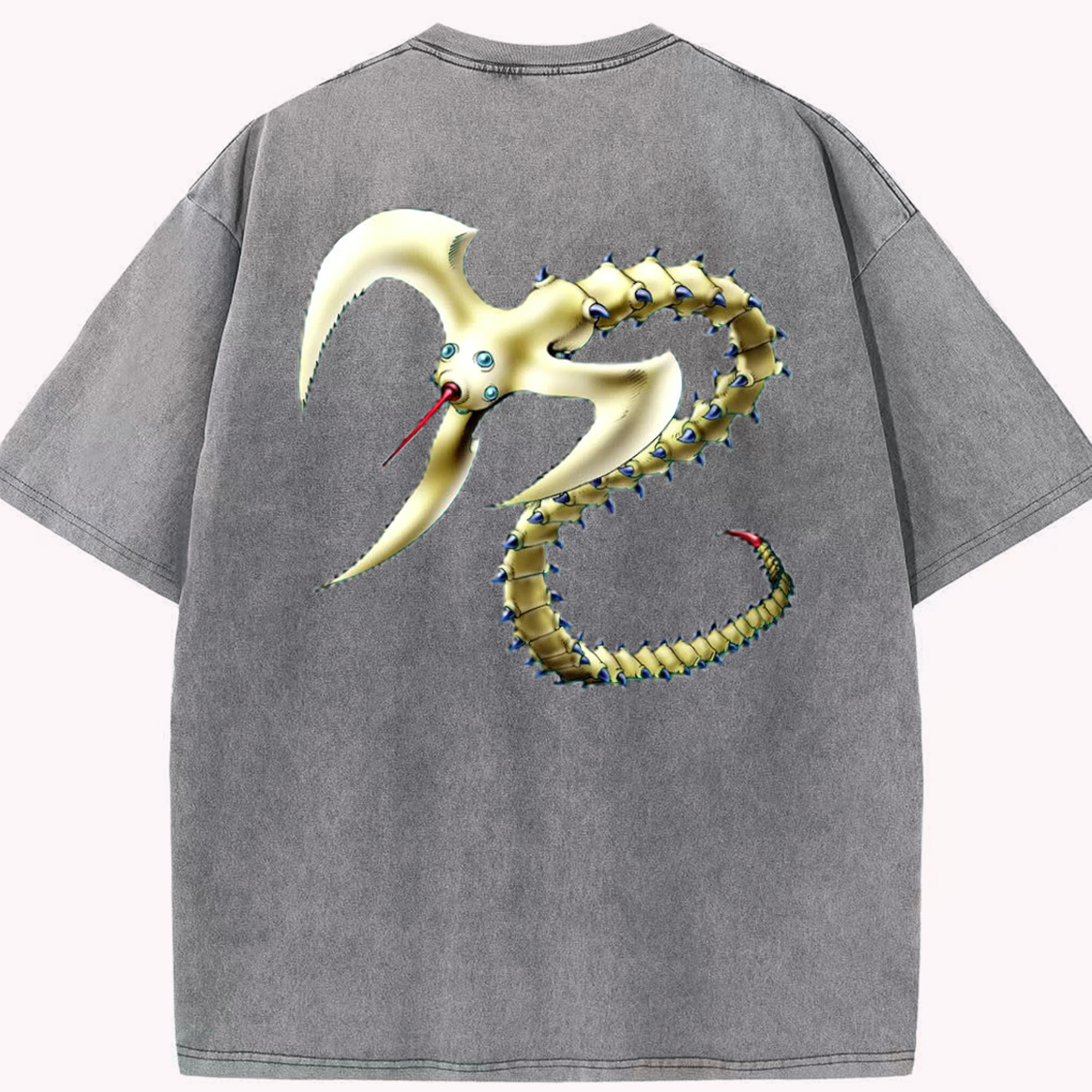 （画像用） 遊☆戯☆王 Yu-Gi-Oh! 綿100% ヴィンテージ風 半袖Tシャツ（背面プリント）