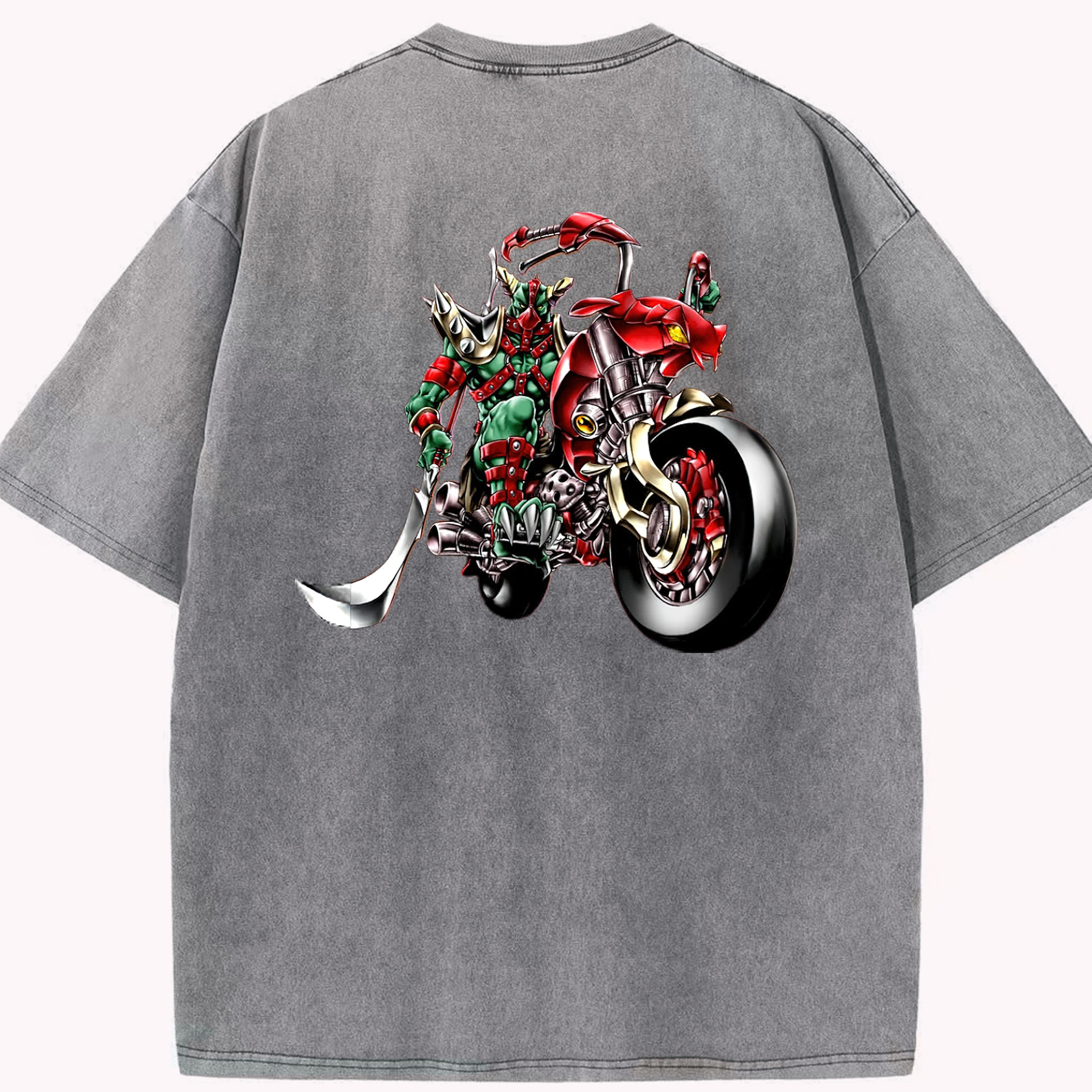 （画像用） 遊☆戯☆王 Yu-Gi-Oh! 綿100% ヴィンテージ風 半袖Tシャツ（背面プリント）