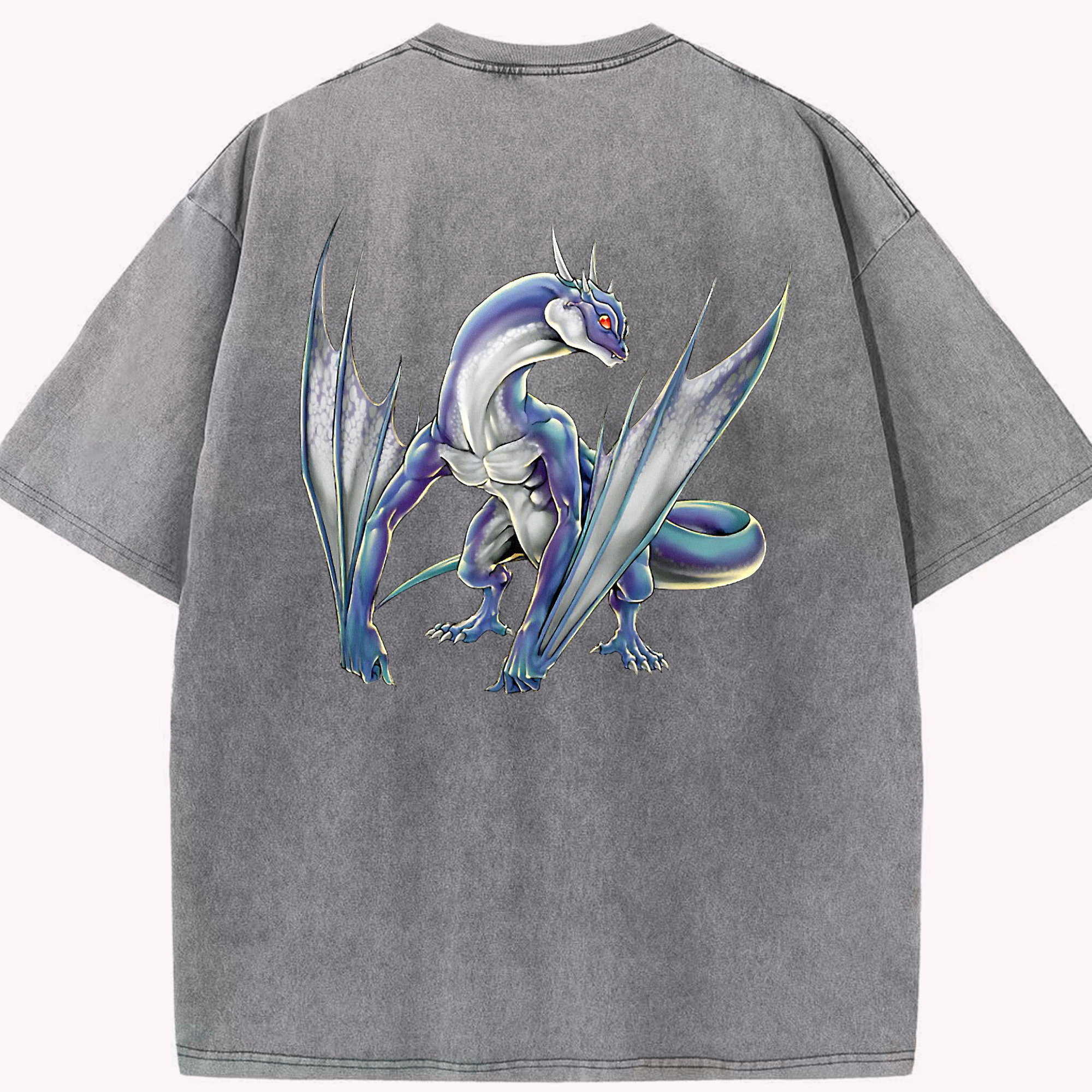 （画像用） 遊☆戯☆王 Yu-Gi-Oh! 綿100% ヴィンテージ風 半袖Tシャツ（背面プリント）