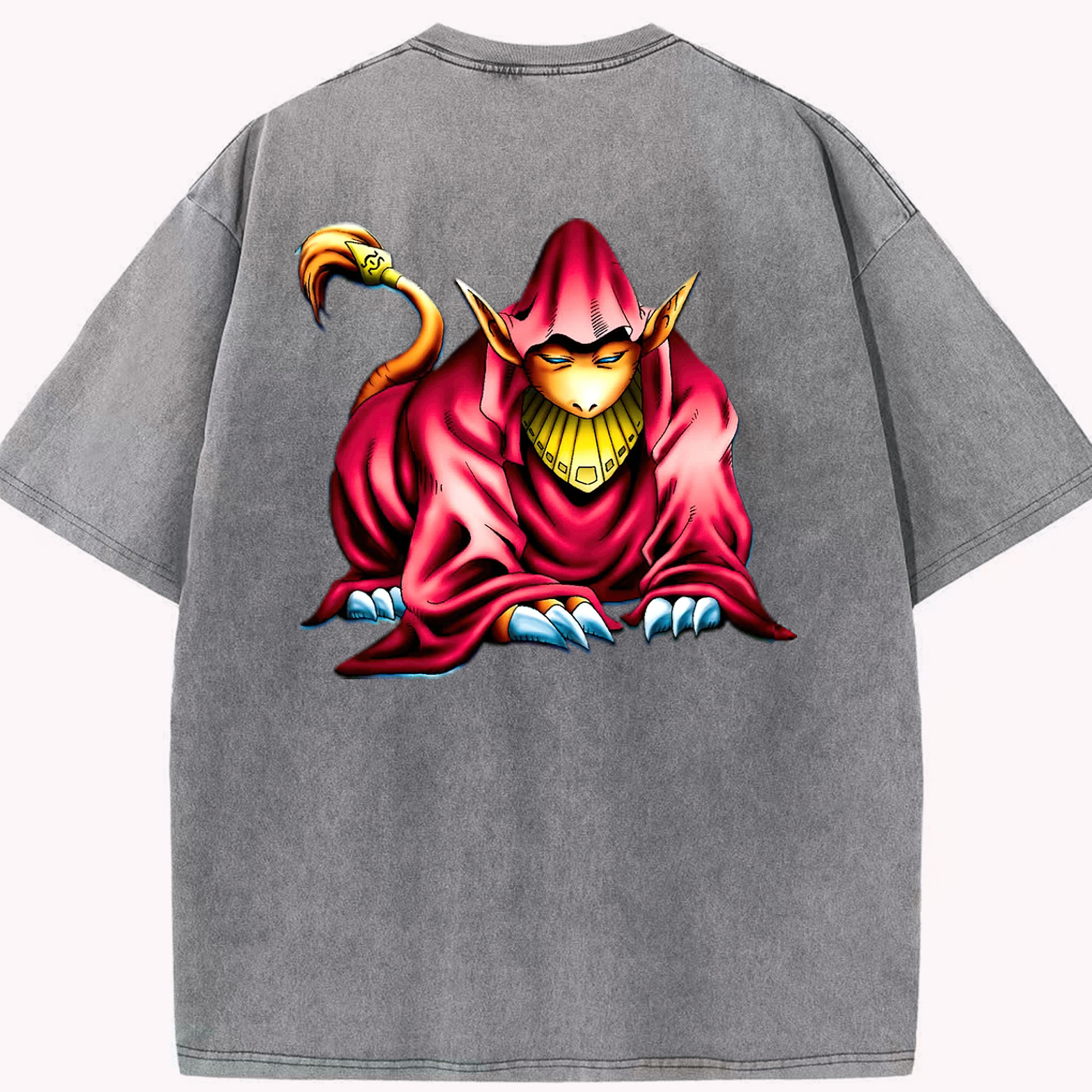 （画像用） 遊☆戯☆王 Yu-Gi-Oh! 綿100% ヴィンテージ風 半袖Tシャツ（背面プリント）