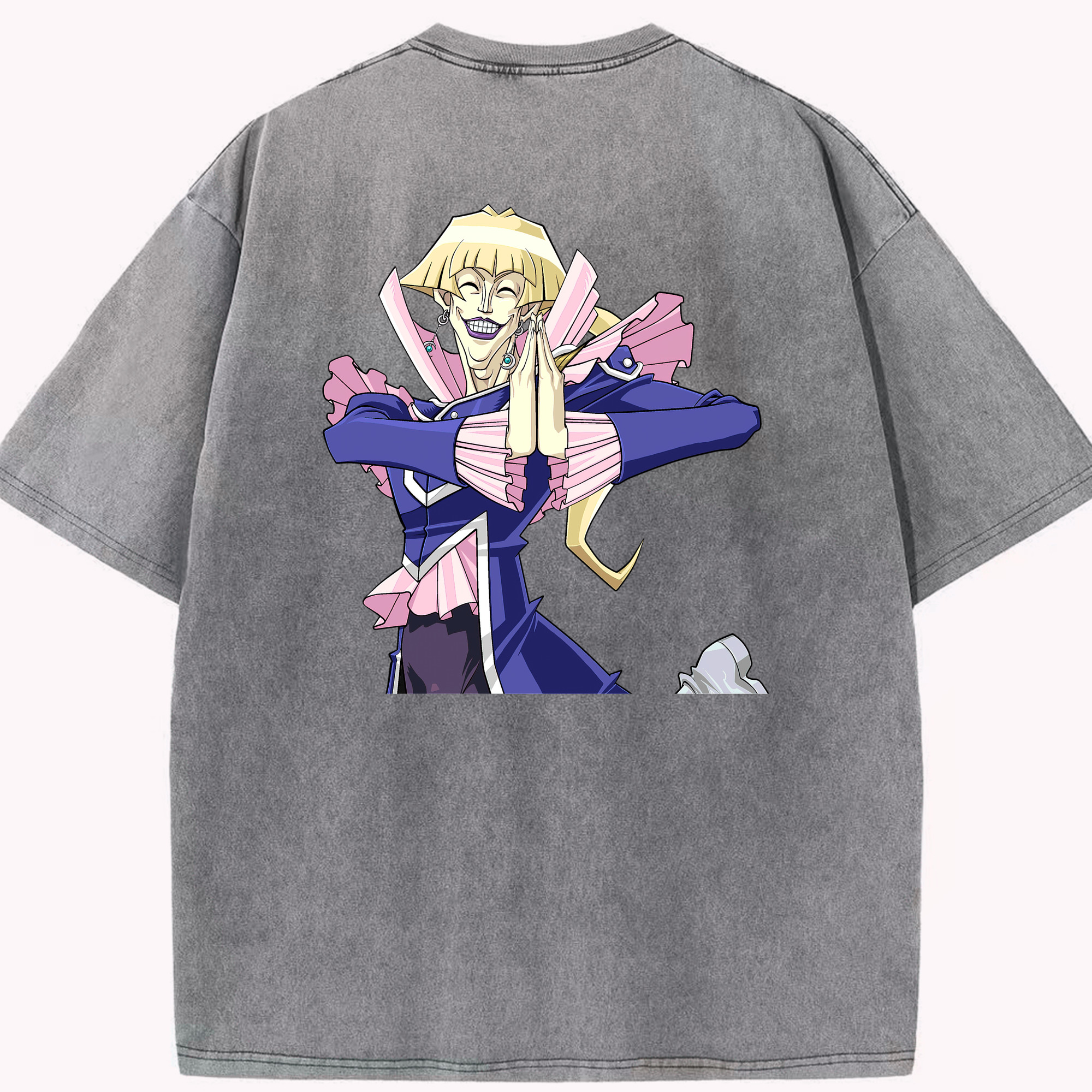 （画像用） 遊☆戯☆王 Yu-Gi-Oh! 綿100% ヴィンテージ風 半袖Tシャツ（背面プリント）