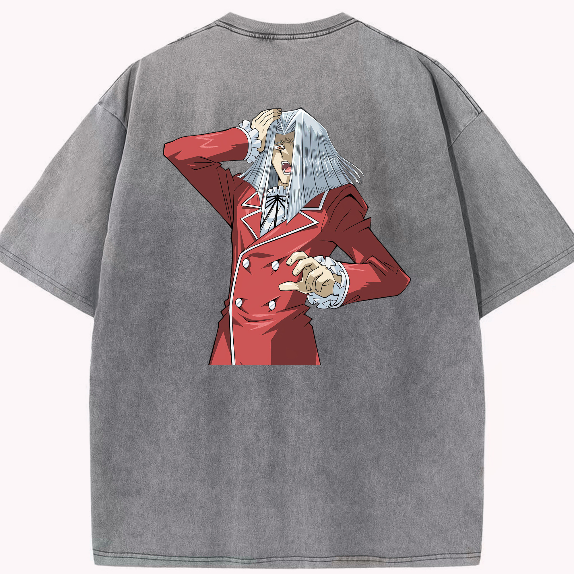 （画像用） 遊☆戯☆王 Yu-Gi-Oh! 綿100% ヴィンテージ風 半袖Tシャツ（背面プリント）