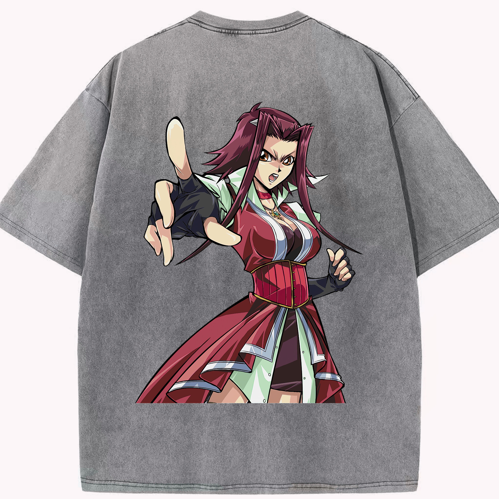 （画像用） 遊☆戯☆王 Yu-Gi-Oh! 綿100% ヴィンテージ風 半袖Tシャツ（背面プリント）