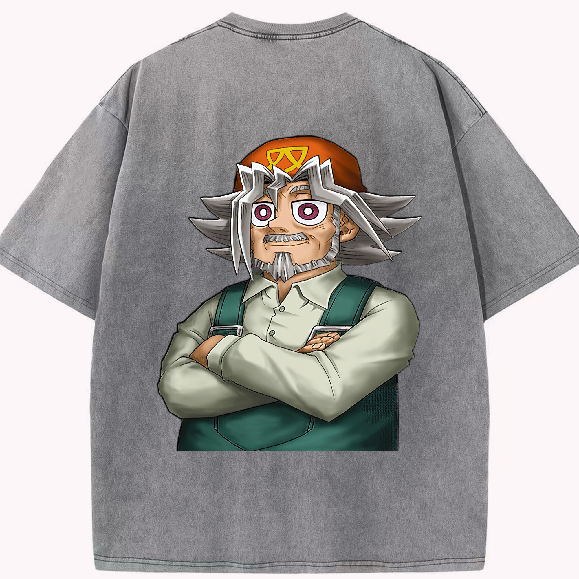 （画像用） 遊☆戯☆王 Yu-Gi-Oh! 綿100% ヴィンテージ風 半袖Tシャツ（背面プリント）