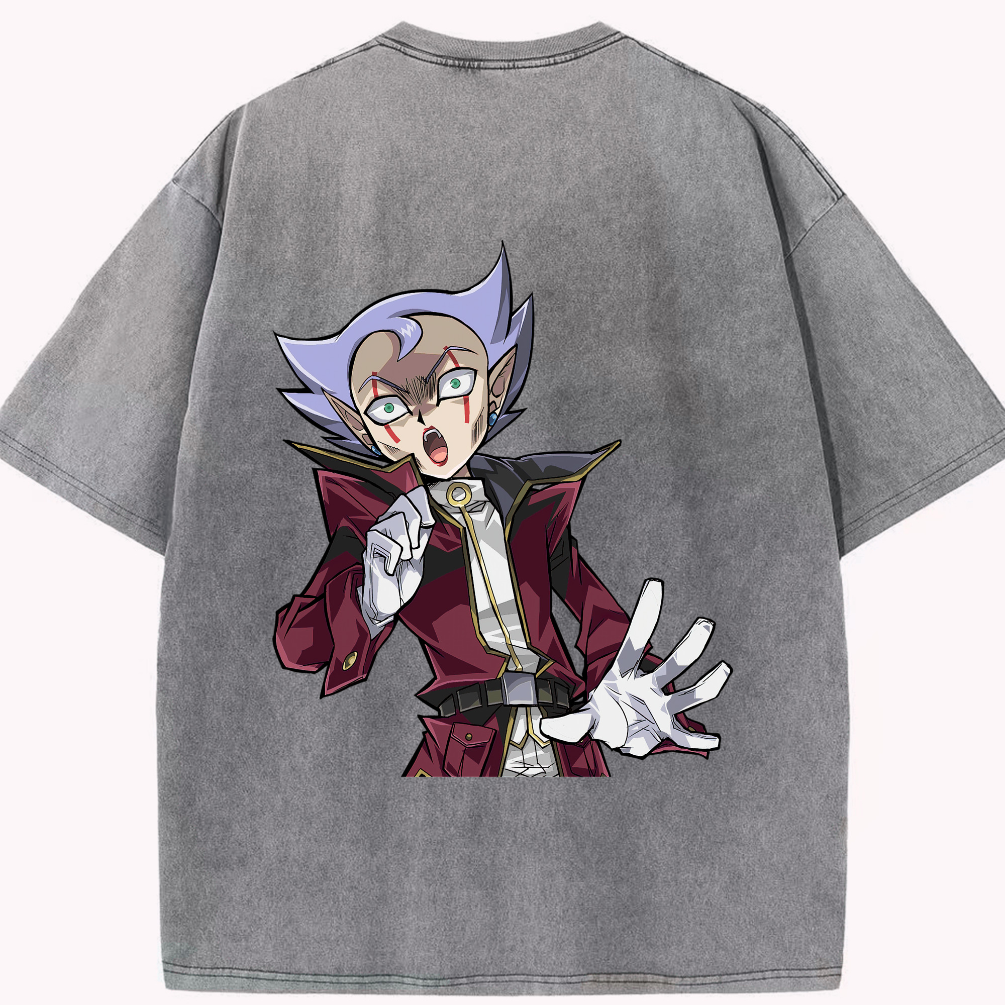 （画像用） 遊☆戯☆王 Yu-Gi-Oh! 綿100% ヴィンテージ風 半袖Tシャツ（背面プリント）