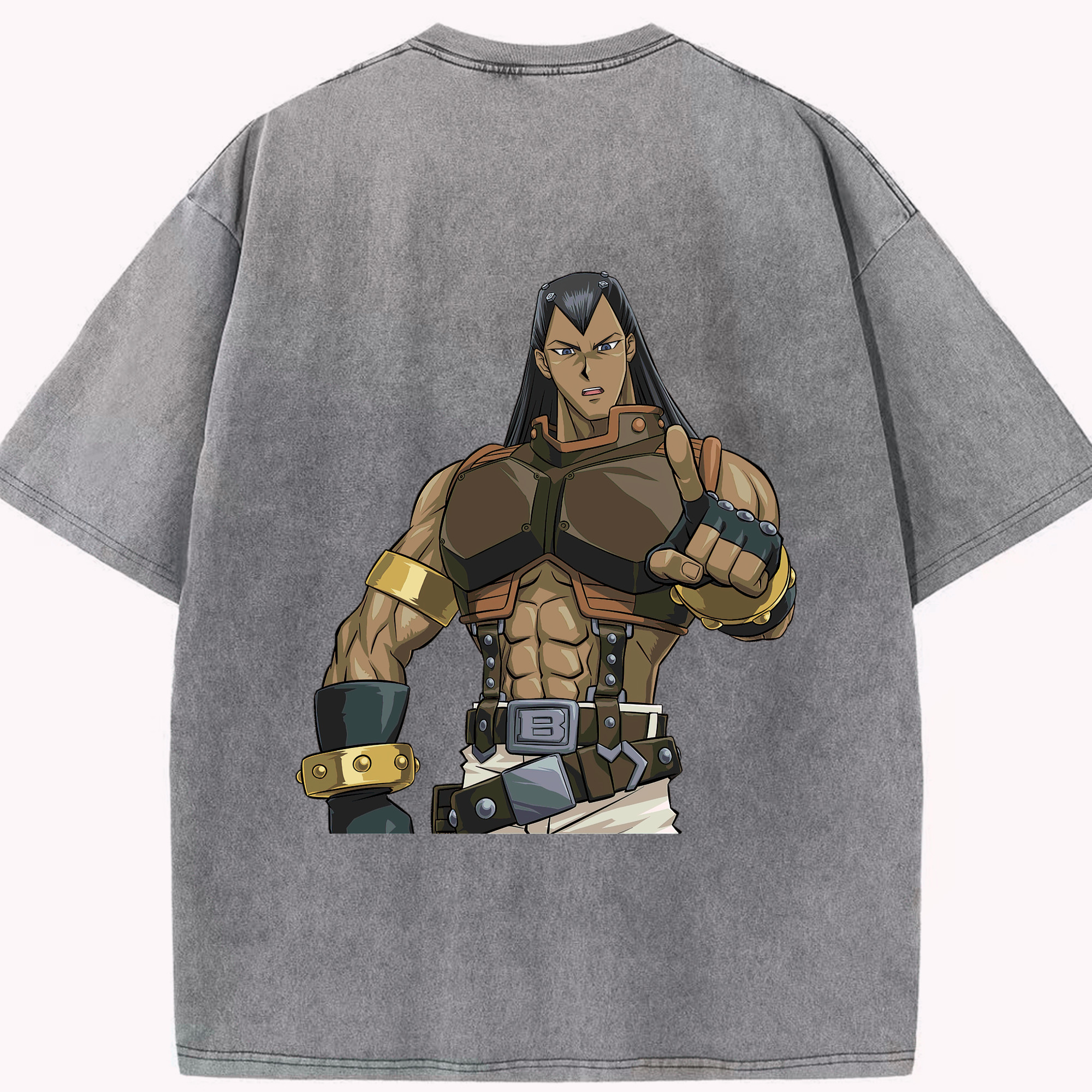 （画像用） 遊☆戯☆王 Yu-Gi-Oh! 綿100% ヴィンテージ風 半袖Tシャツ（背面プリント）