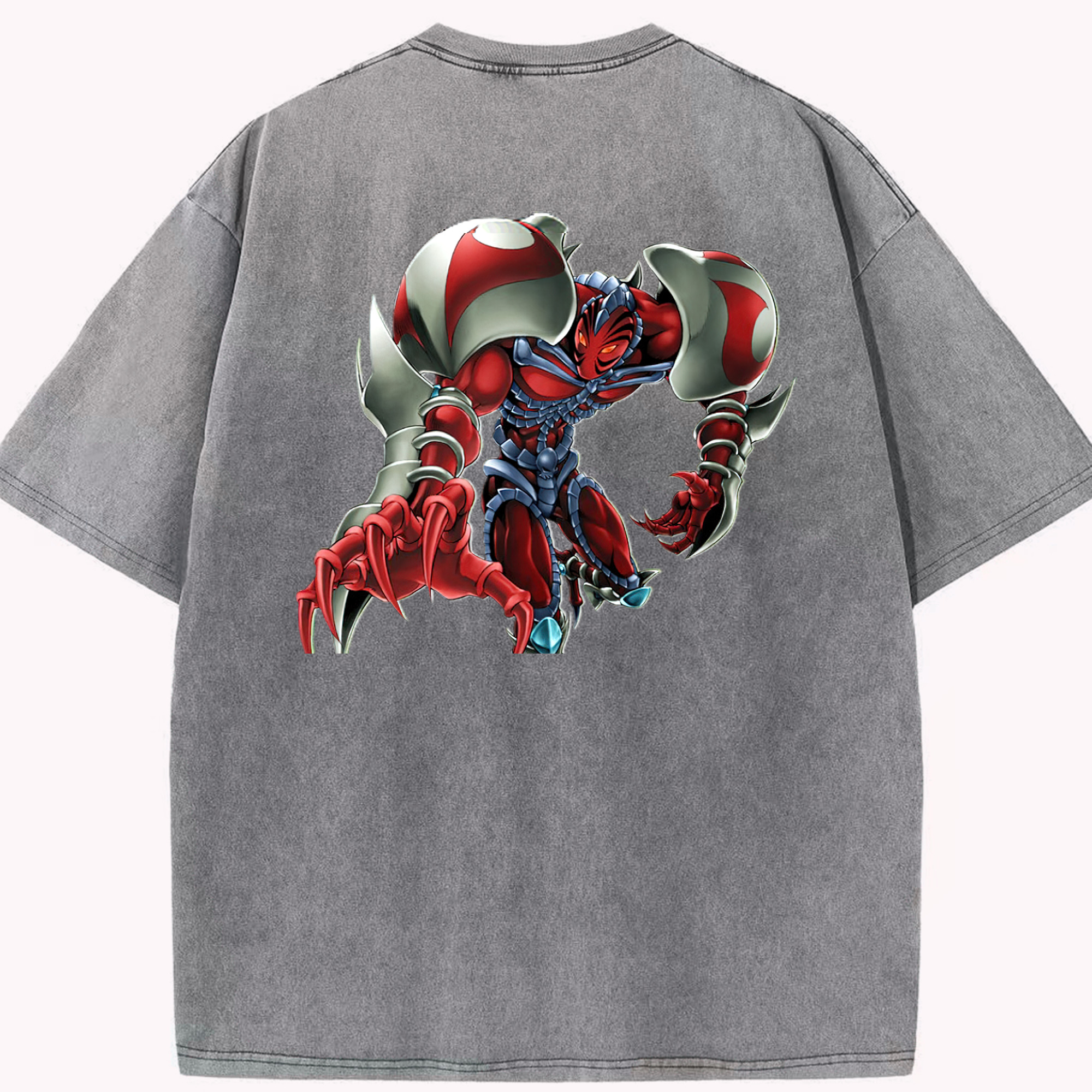 （画像用） 遊☆戯☆王 Yu-Gi-Oh! 綿100% ヴィンテージ風 半袖Tシャツ（背面プリント）