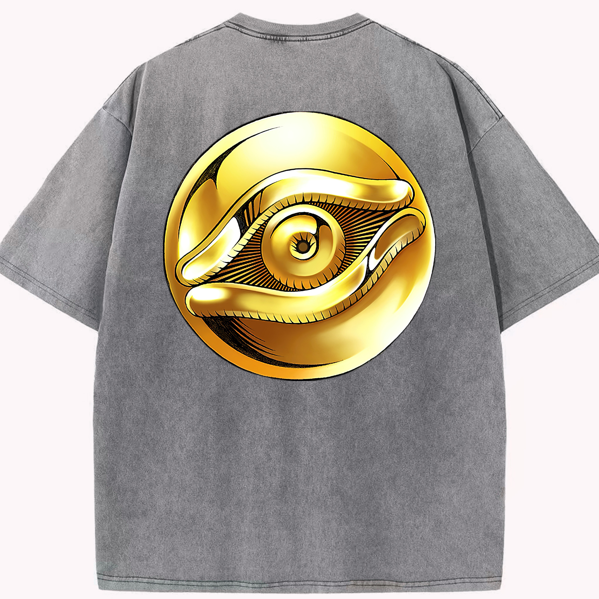 （画像用） 遊☆戯☆王 Yu-Gi-Oh! 綿100% ヴィンテージ風 半袖Tシャツ（背面プリント）