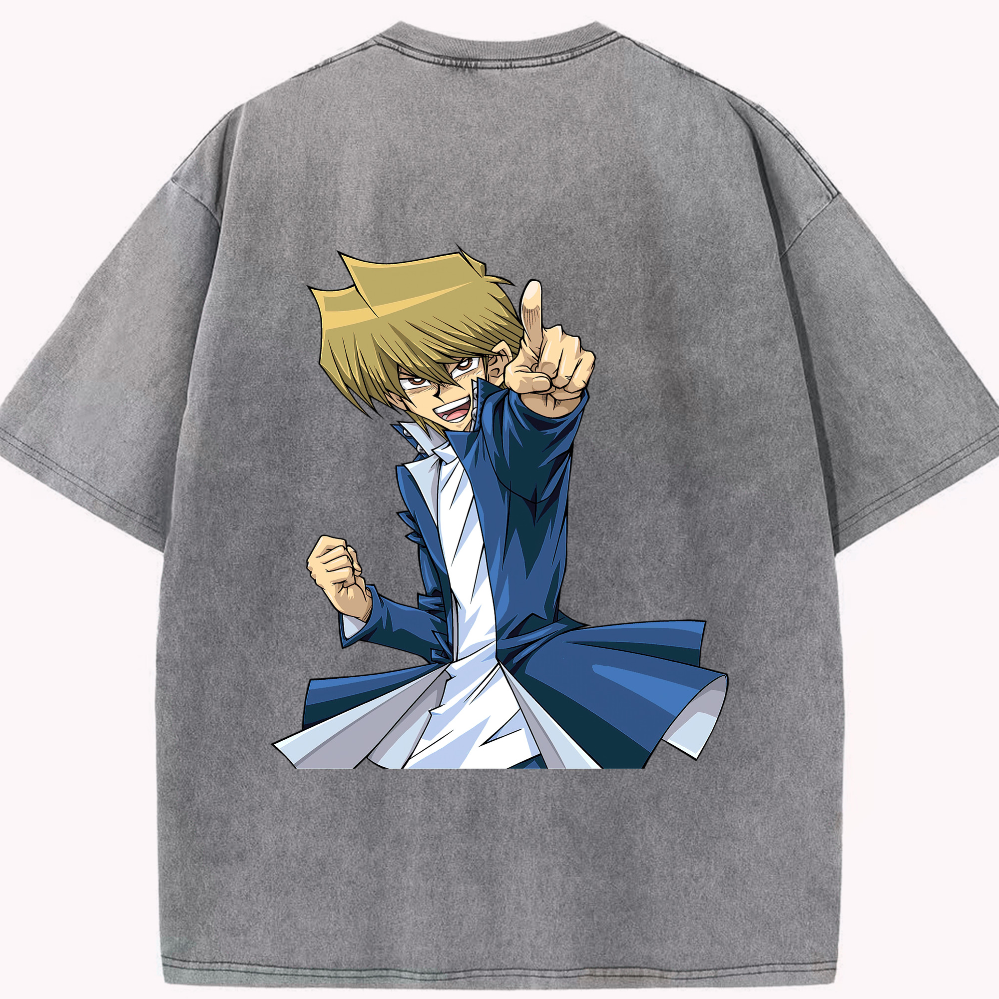 （画像用） 遊☆戯☆王 Yu-Gi-Oh! 綿100% ヴィンテージ風 半袖Tシャツ（背面プリント）
