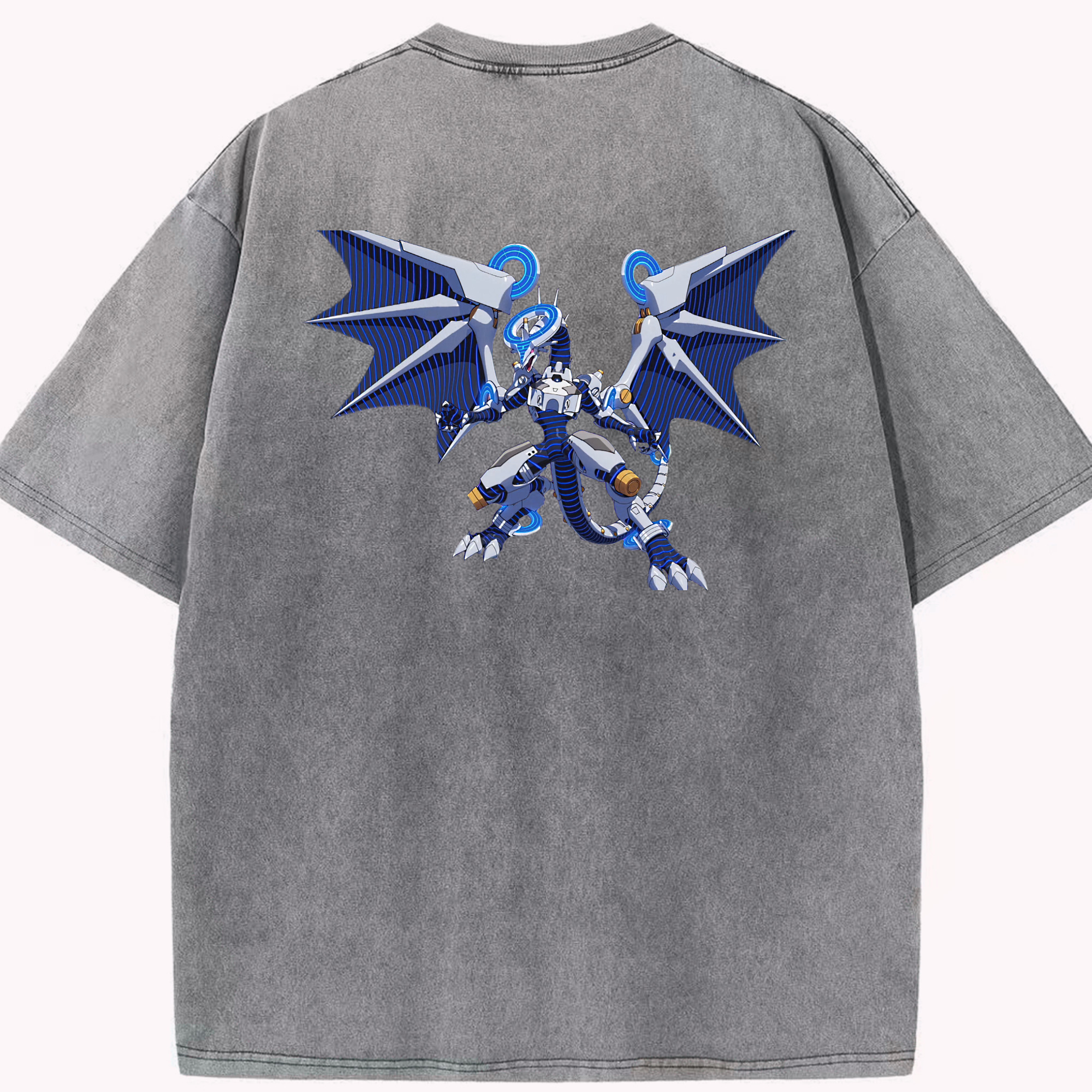 （画像用） 遊☆戯☆王 Yu-Gi-Oh! 綿100% ヴィンテージ風 半袖Tシャツ（背面プリント）