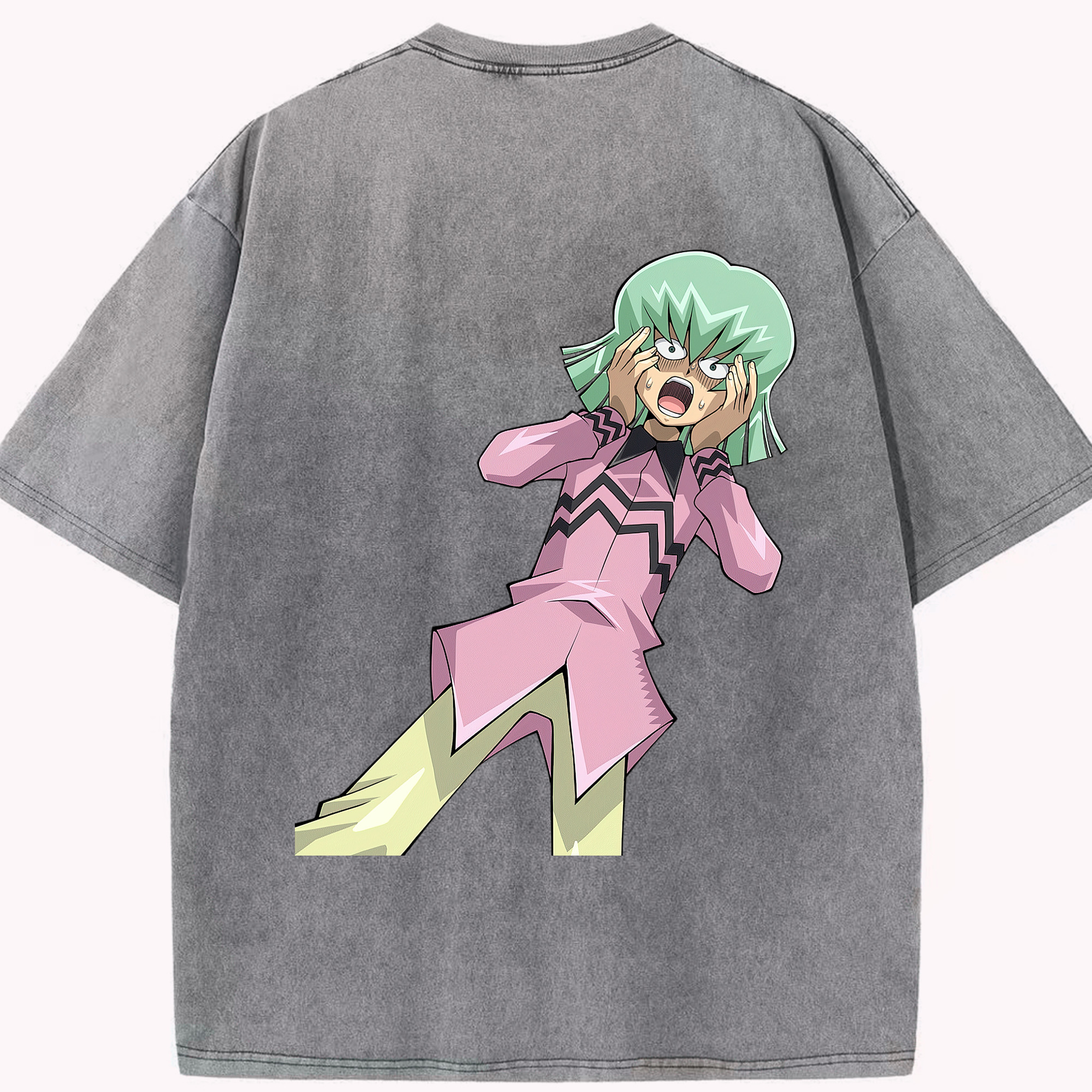 （画像用） 遊☆戯☆王 Yu-Gi-Oh! 綿100% ヴィンテージ風 半袖Tシャツ（背面プリント）