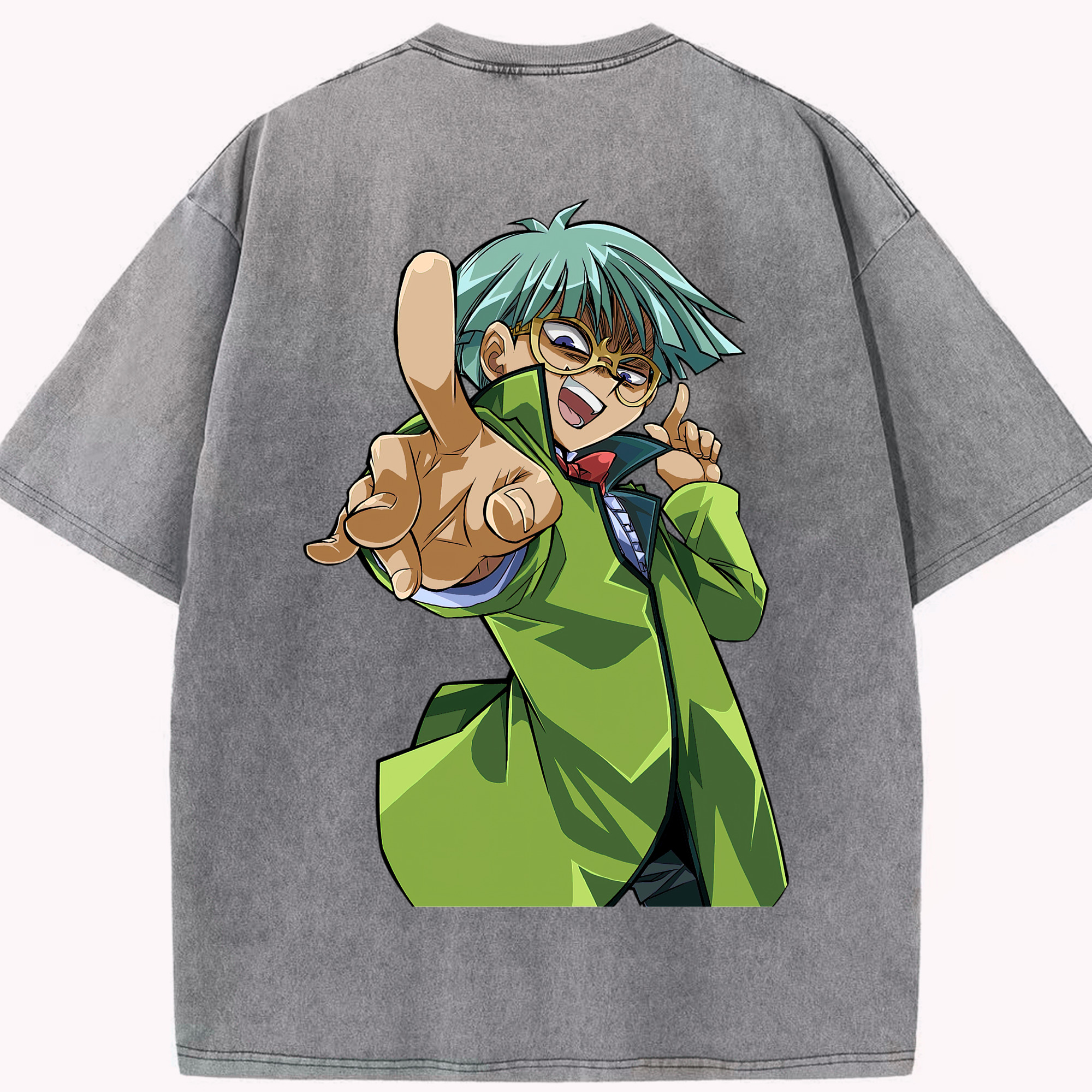 （画像用） 遊☆戯☆王 Yu-Gi-Oh! 綿100% ヴィンテージ風 半袖Tシャツ（背面プリント）