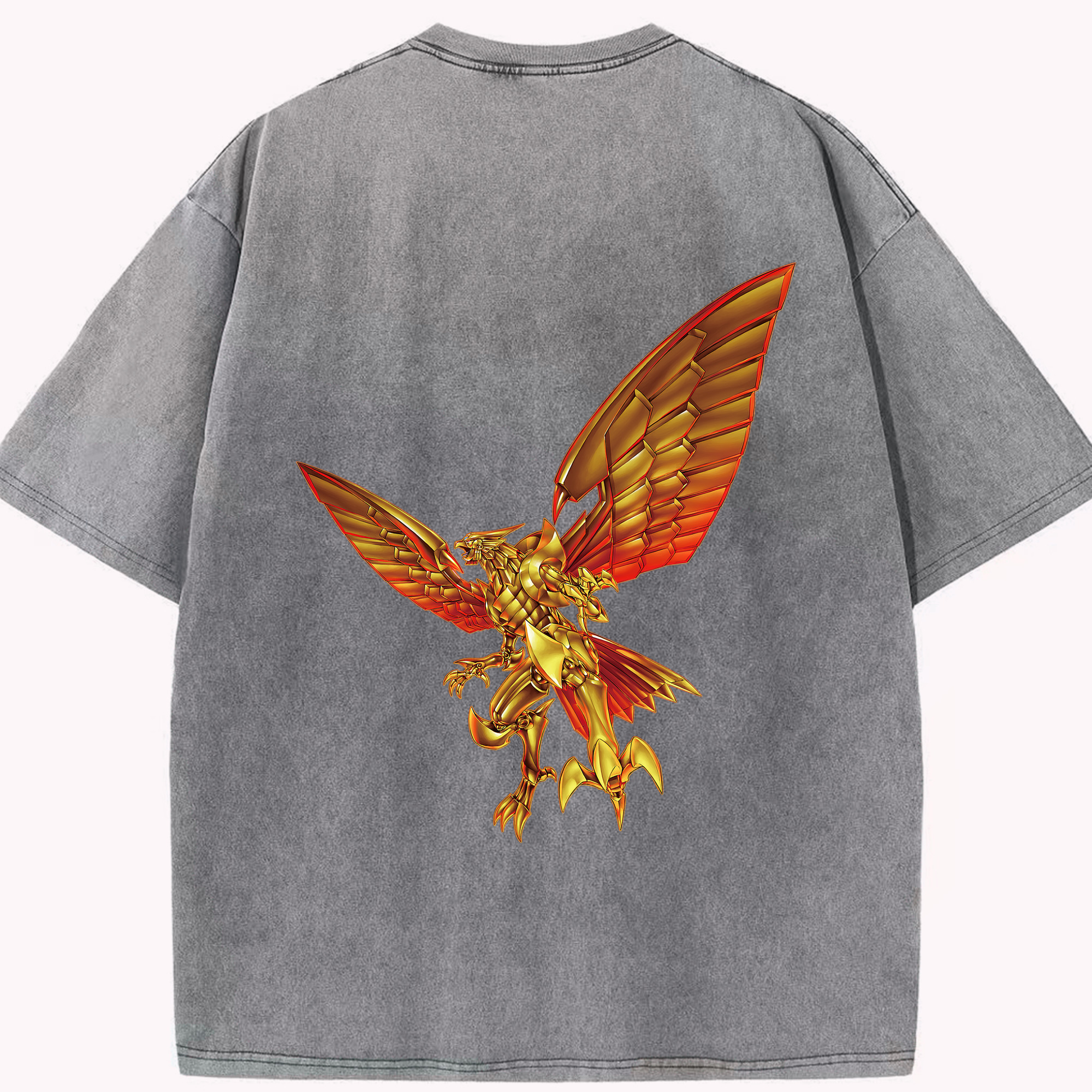 （画像用） 遊☆戯☆王 Yu-Gi-Oh! 綿100% ヴィンテージ風 半袖Tシャツ（背面プリント）