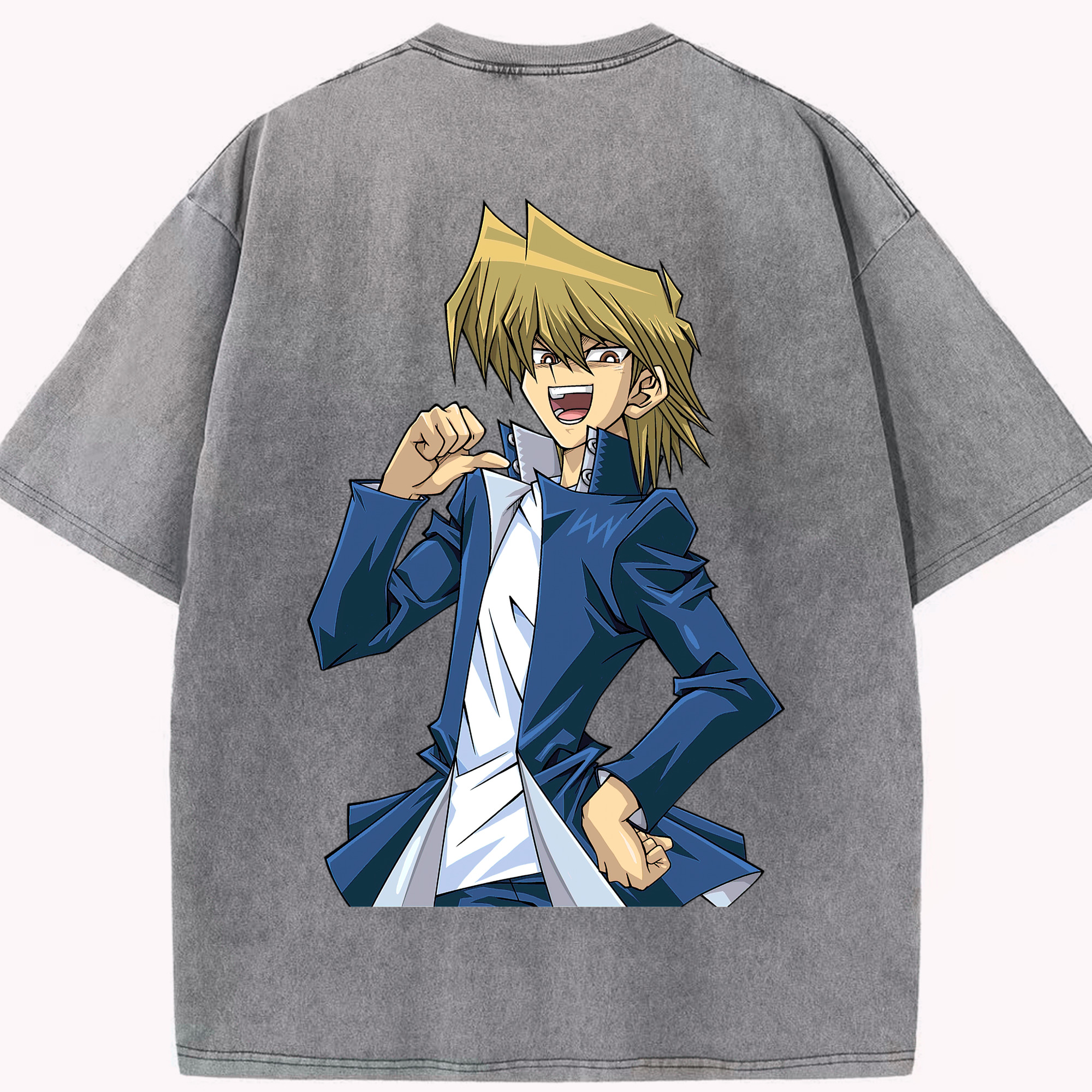 （画像用） 遊☆戯☆王 Yu-Gi-Oh! 綿100% ヴィンテージ風 半袖Tシャツ（背面プリント）