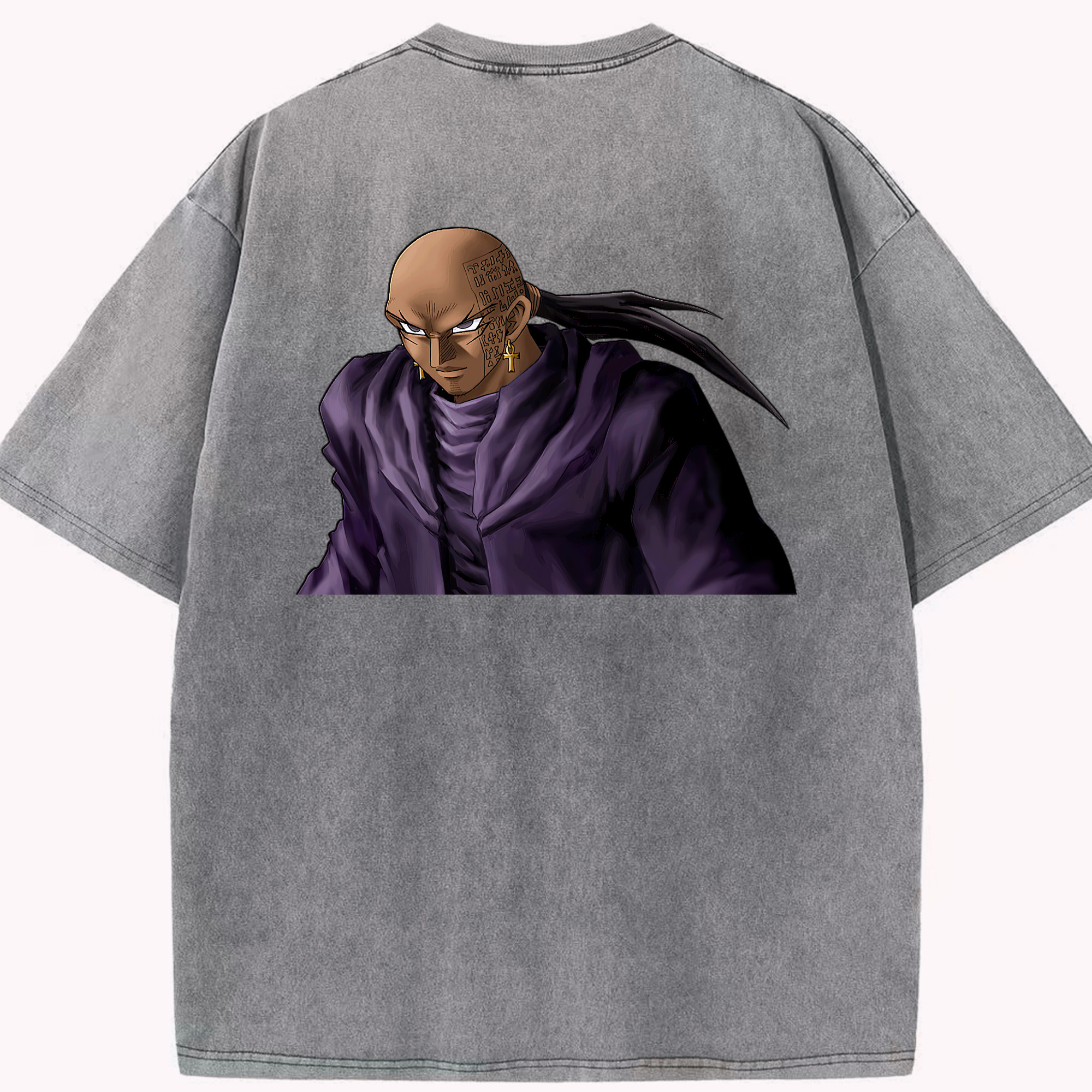 （画像用） 遊☆戯☆王 Yu-Gi-Oh! 綿100% ヴィンテージ風 半袖Tシャツ（背面プリント）