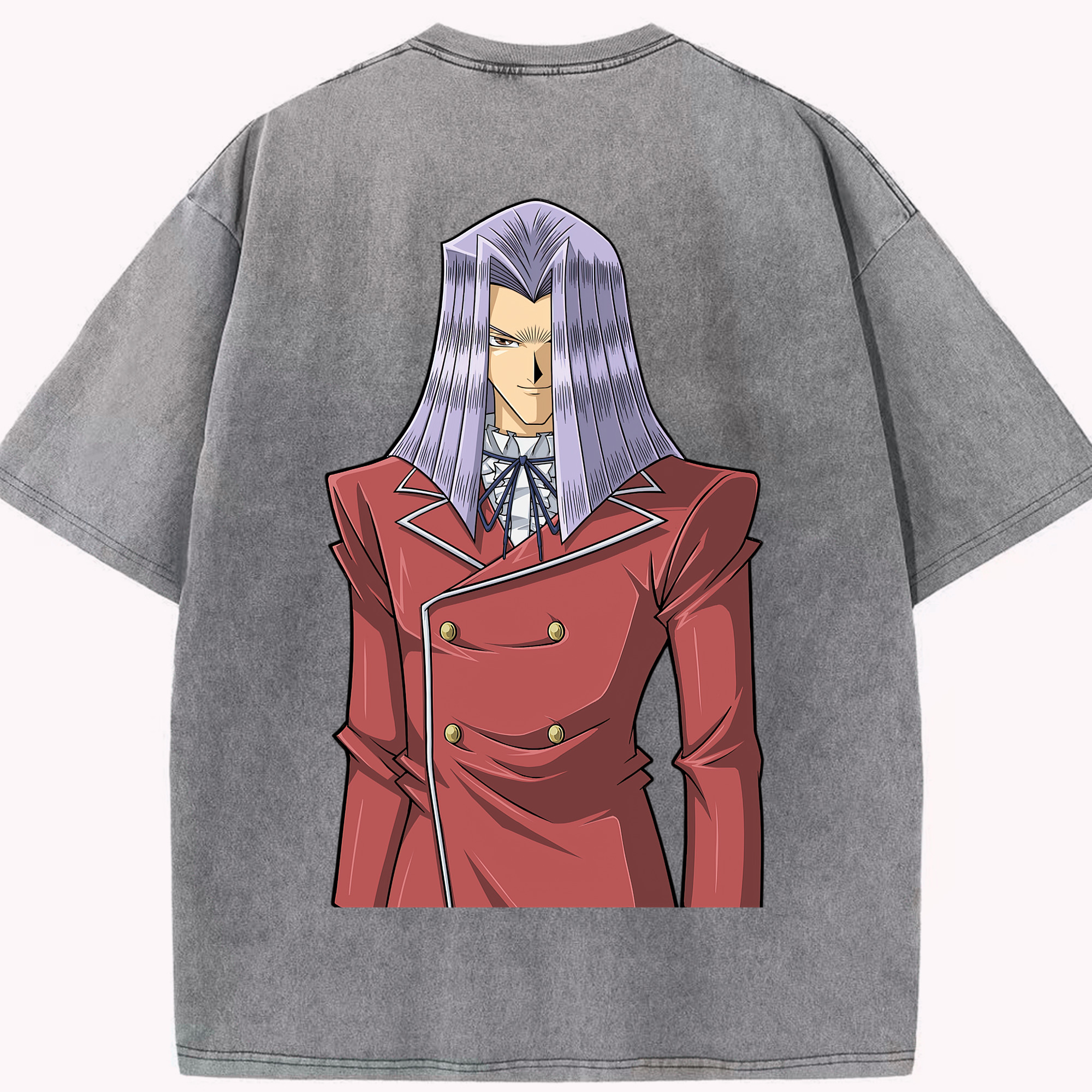 （画像用） 遊☆戯☆王 Yu-Gi-Oh! 綿100% ヴィンテージ風 半袖Tシャツ（背面プリント）