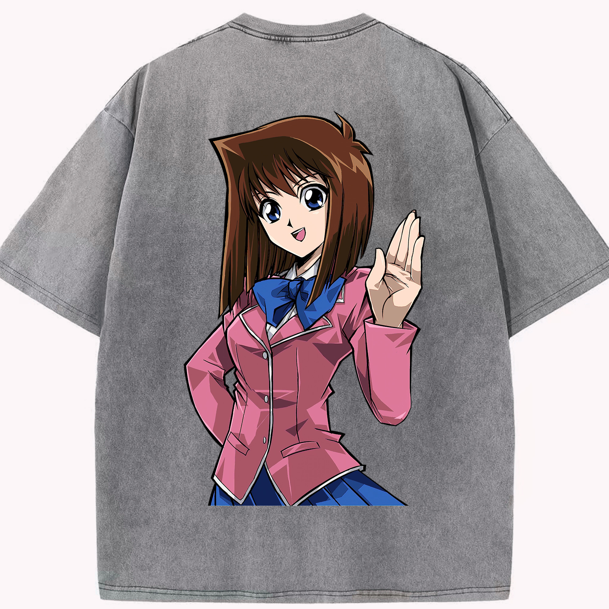 （画像用） 遊☆戯☆王 Yu-Gi-Oh! 綿100% ヴィンテージ風 半袖Tシャツ（背面プリント）