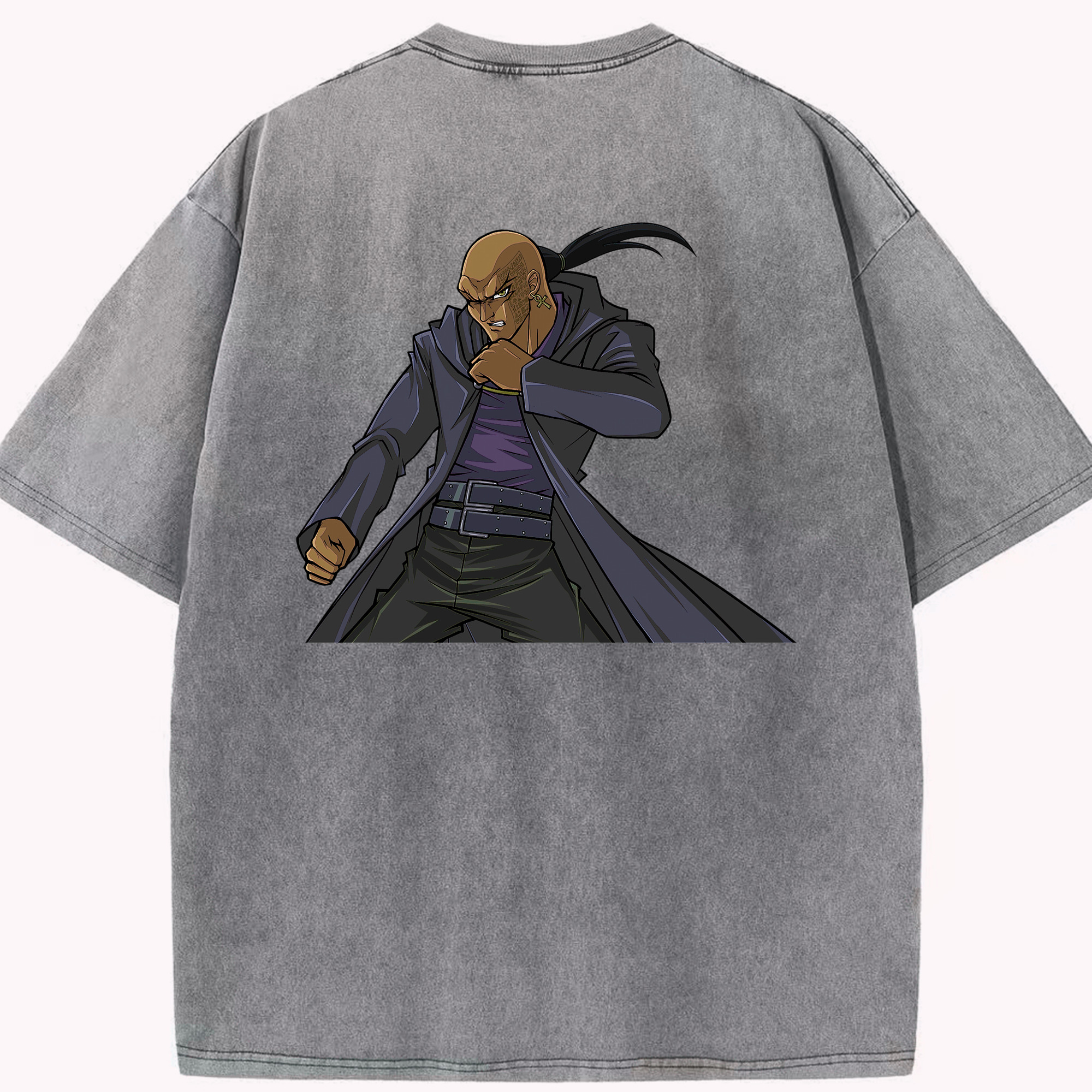（画像用） 遊☆戯☆王 Yu-Gi-Oh! 綿100% ヴィンテージ風 半袖Tシャツ（背面プリント）