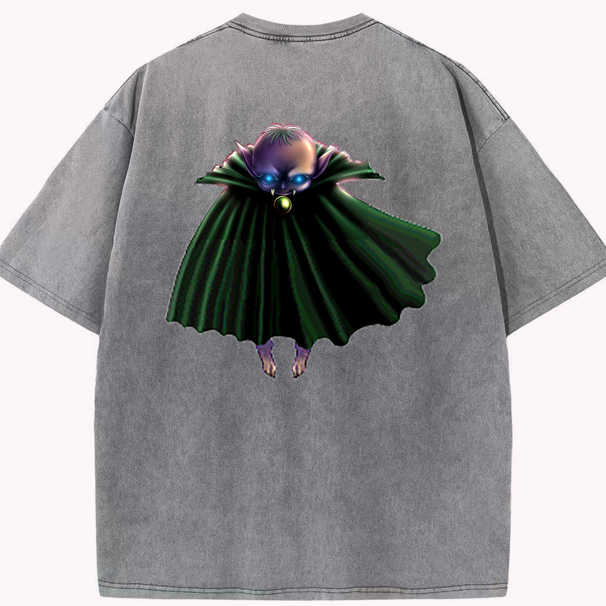 （画像用） 遊☆戯☆王 Yu-Gi-Oh! 綿100% ヴィンテージ風 半袖Tシャツ（背面プリント）