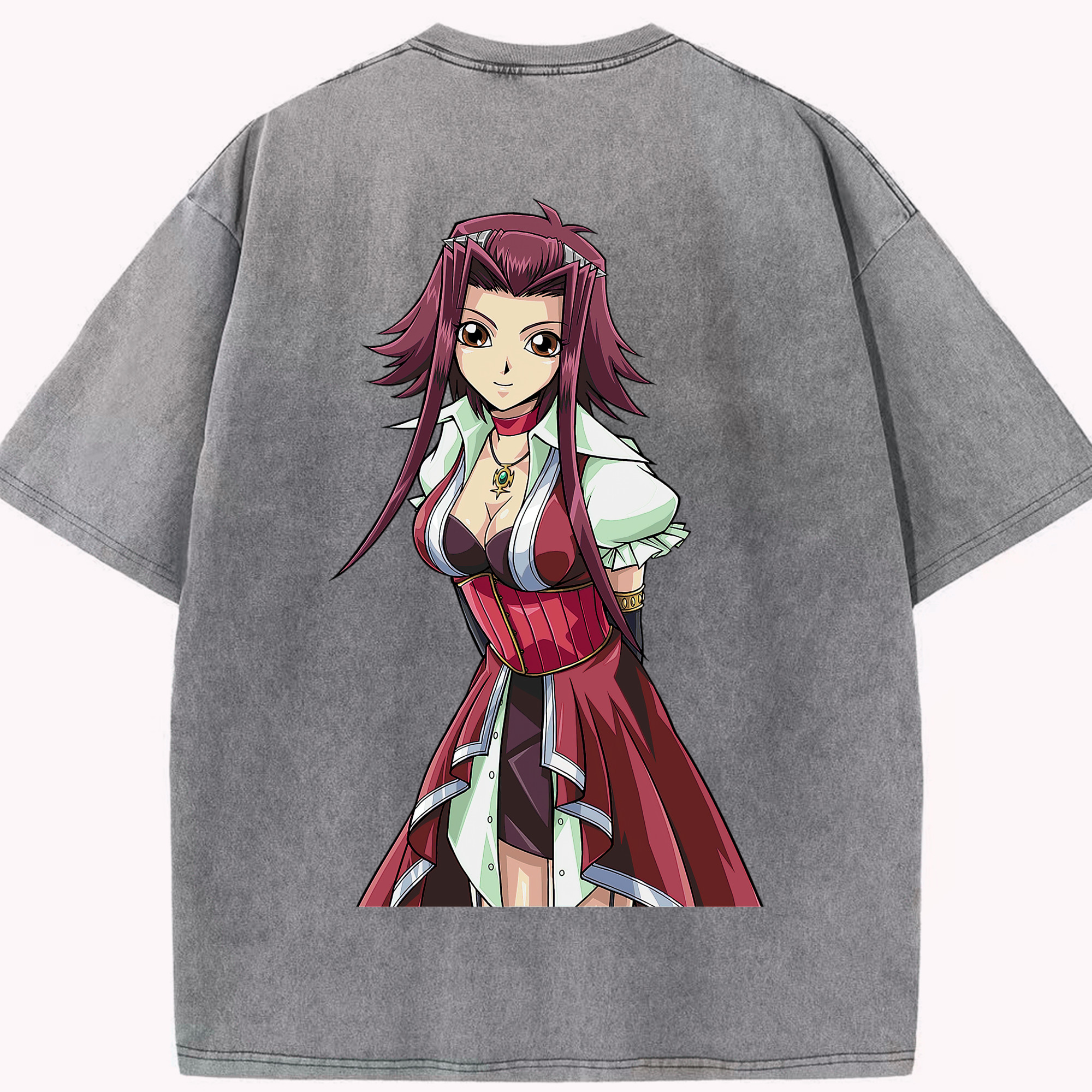 （画像用） 遊☆戯☆王 Yu-Gi-Oh! 綿100% ヴィンテージ風 半袖Tシャツ（背面プリント）