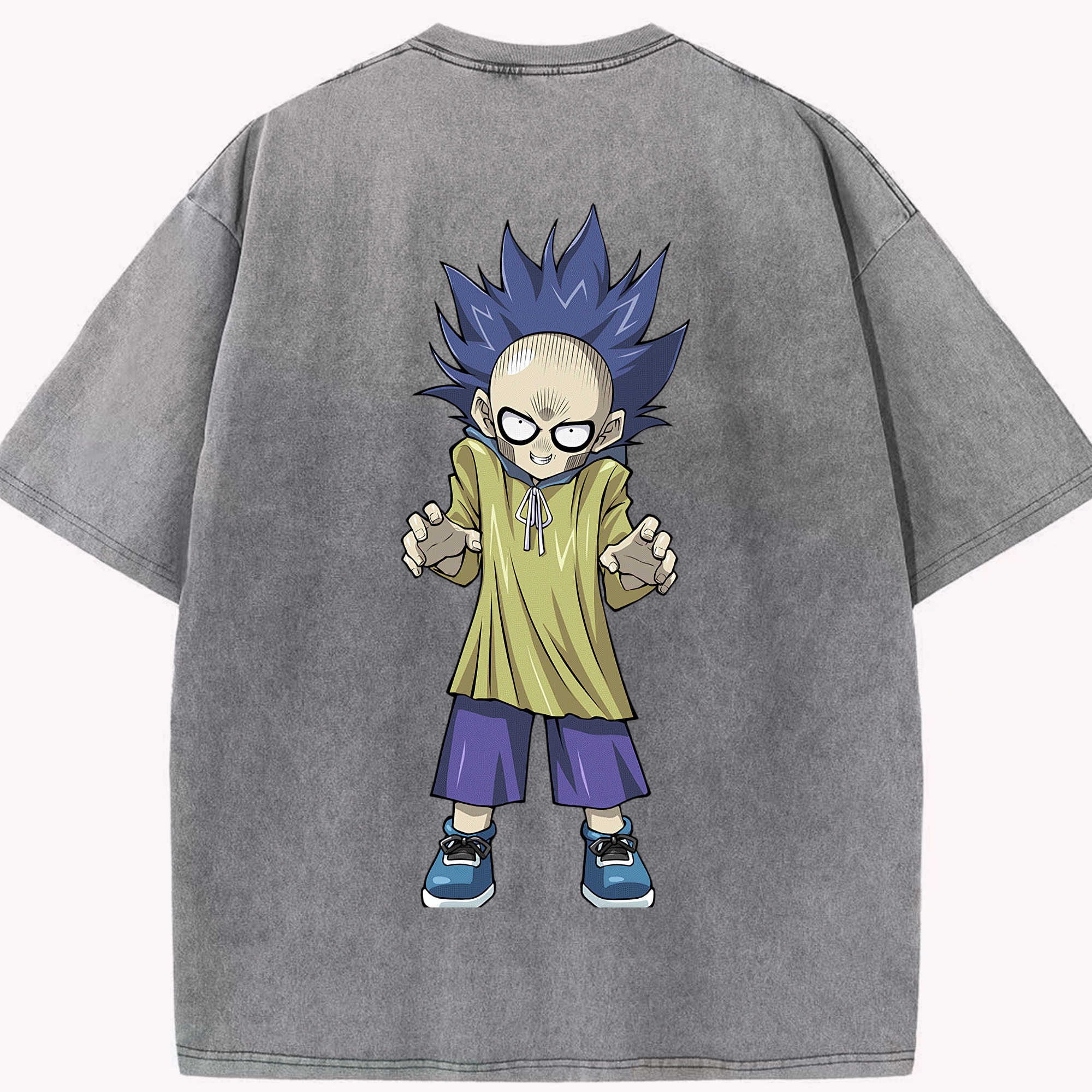 （画像用） 遊☆戯☆王 Yu-Gi-Oh! 綿100% ヴィンテージ風 半袖Tシャツ（背面プリント）