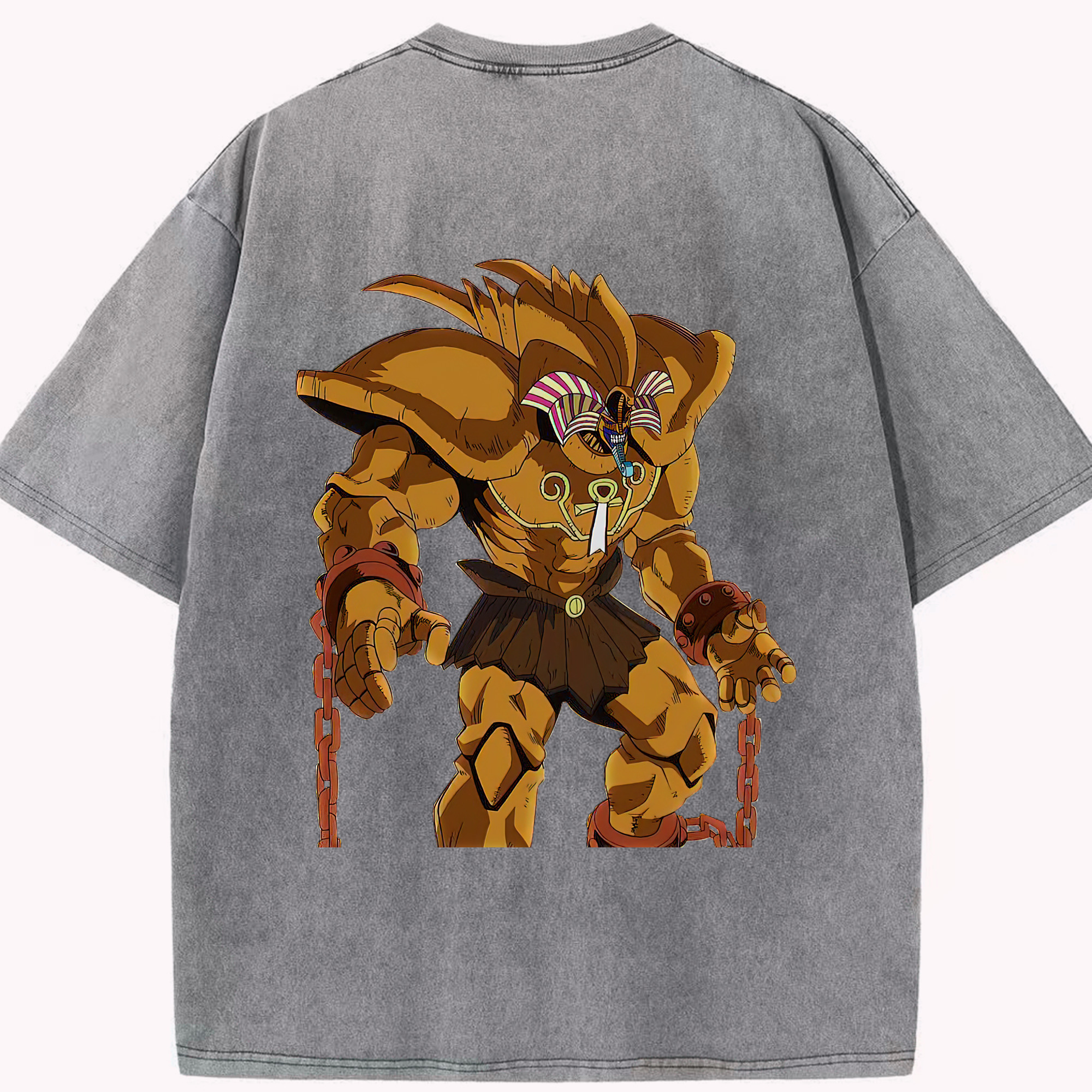 （画像用） 遊☆戯☆王 Yu-Gi-Oh! 綿100% ヴィンテージ風 半袖Tシャツ（背面プリント）