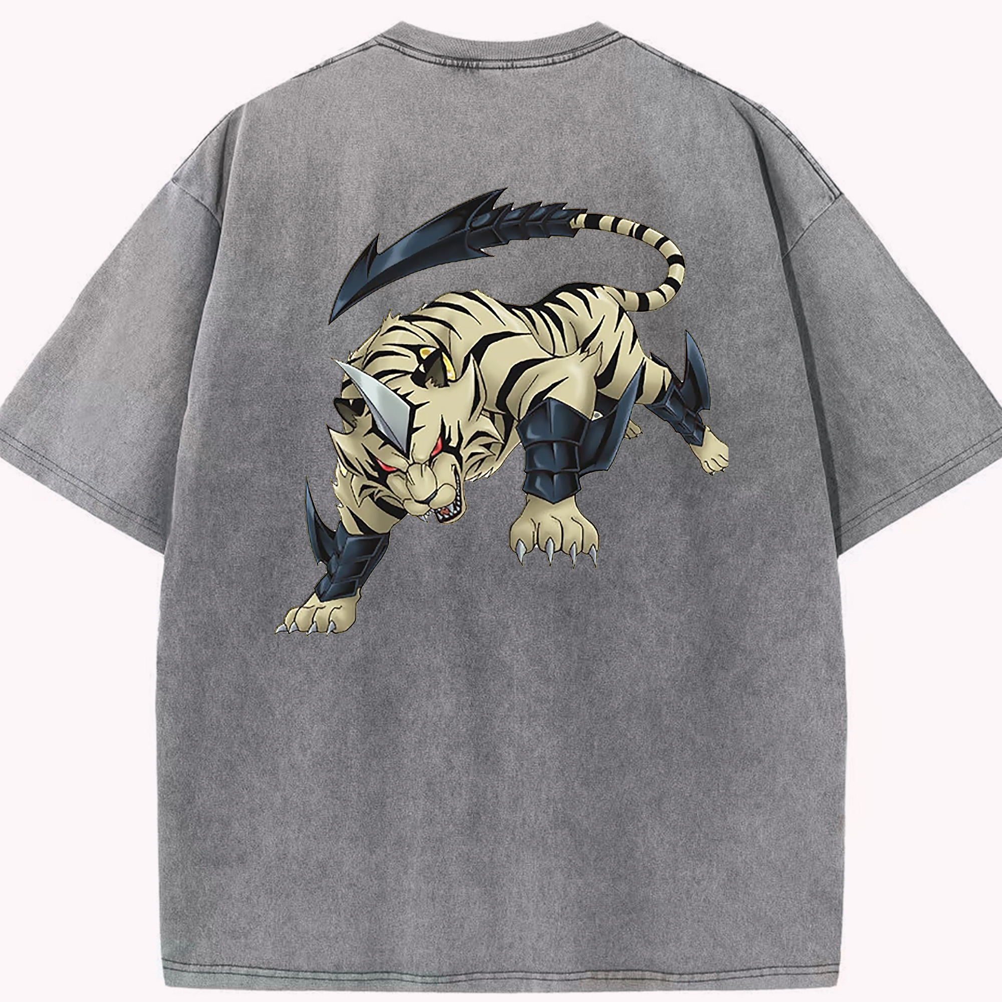 （画像用） 遊☆戯☆王 Yu-Gi-Oh! 綿100% ヴィンテージ風 半袖Tシャツ（背面プリント）