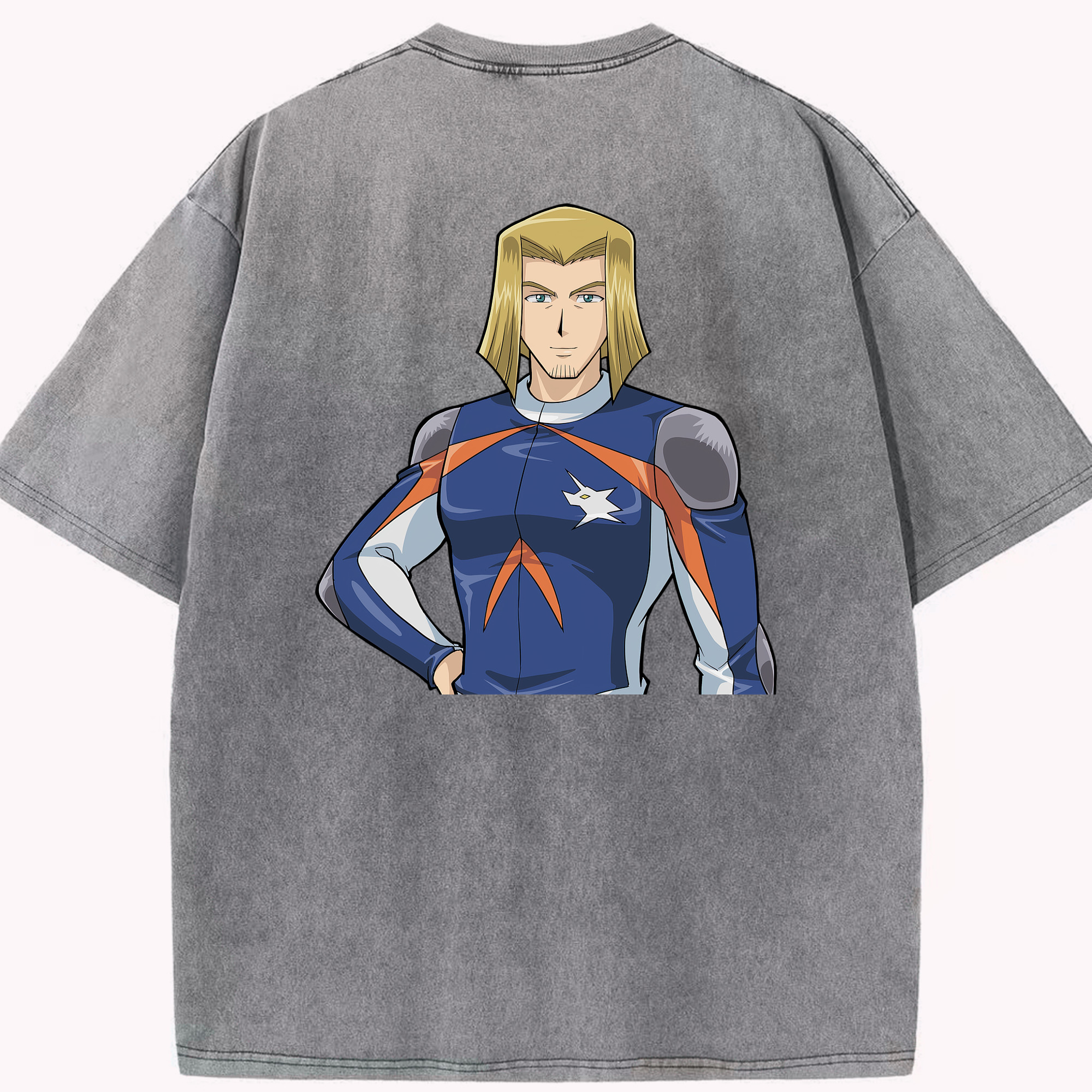 （画像用） 遊☆戯☆王 Yu-Gi-Oh! 綿100% ヴィンテージ風 半袖Tシャツ（背面プリント）
