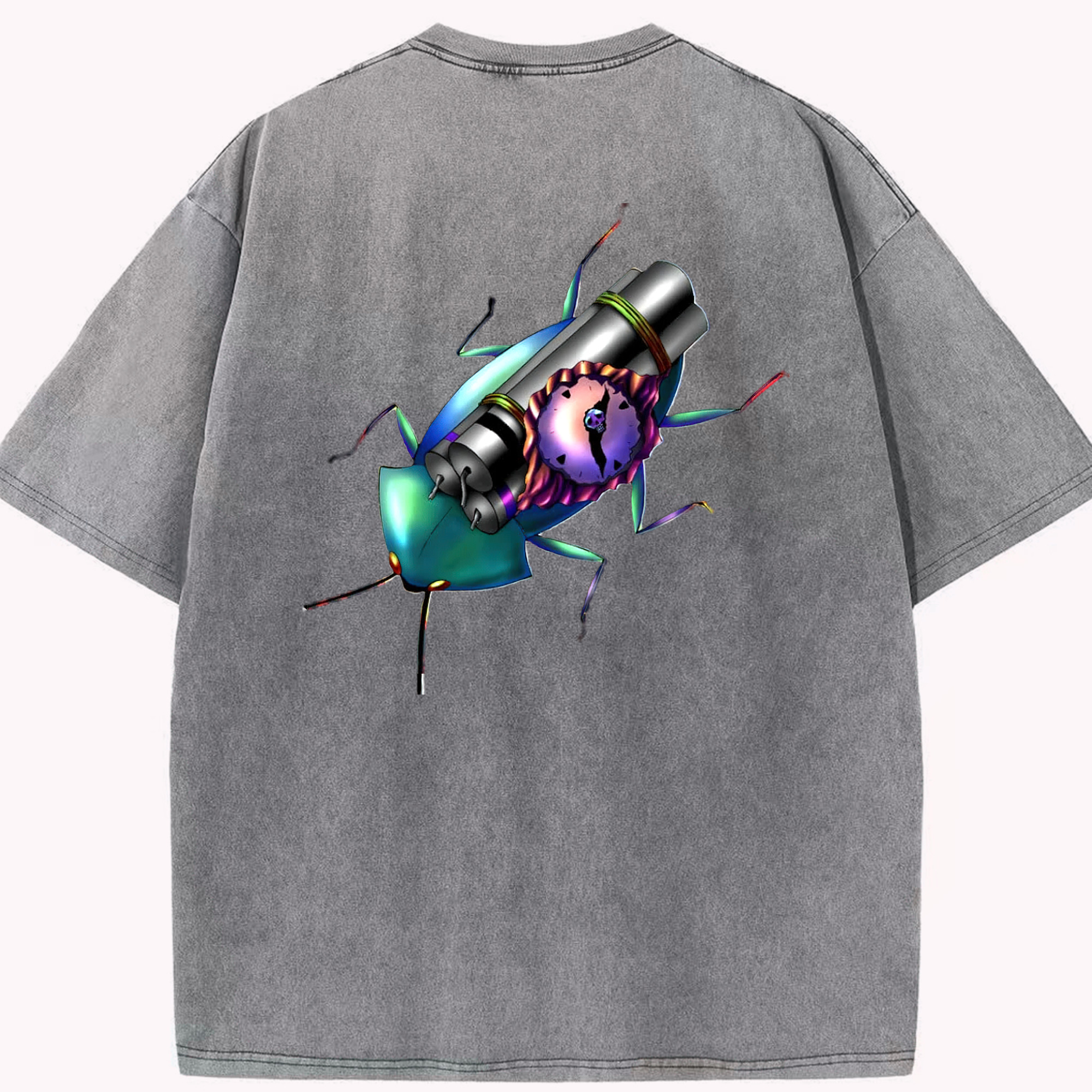 （画像用） 遊☆戯☆王 Yu-Gi-Oh! 綿100% ヴィンテージ風 半袖Tシャツ（背面プリント）