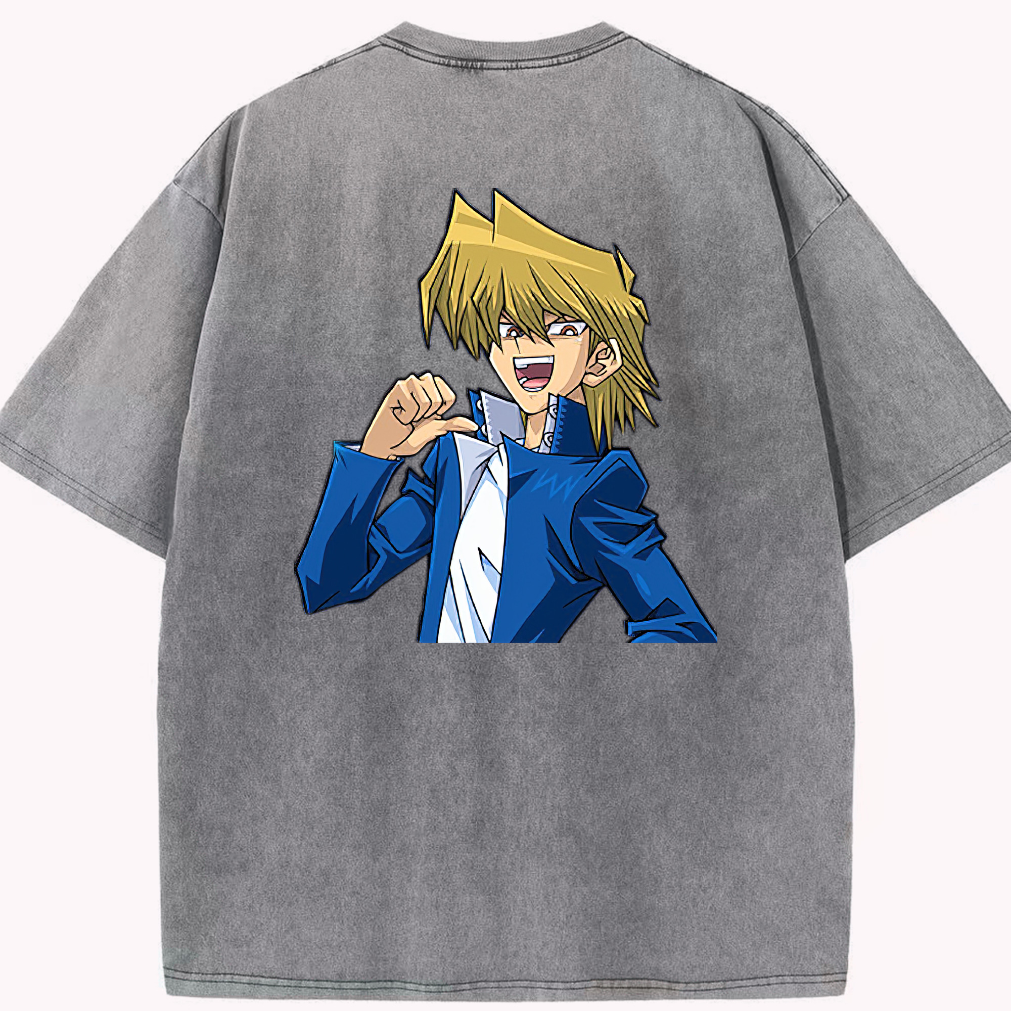 （画像用） 遊☆戯☆王 Yu-Gi-Oh! 綿100% ヴィンテージ風 半袖Tシャツ（背面プリント）
