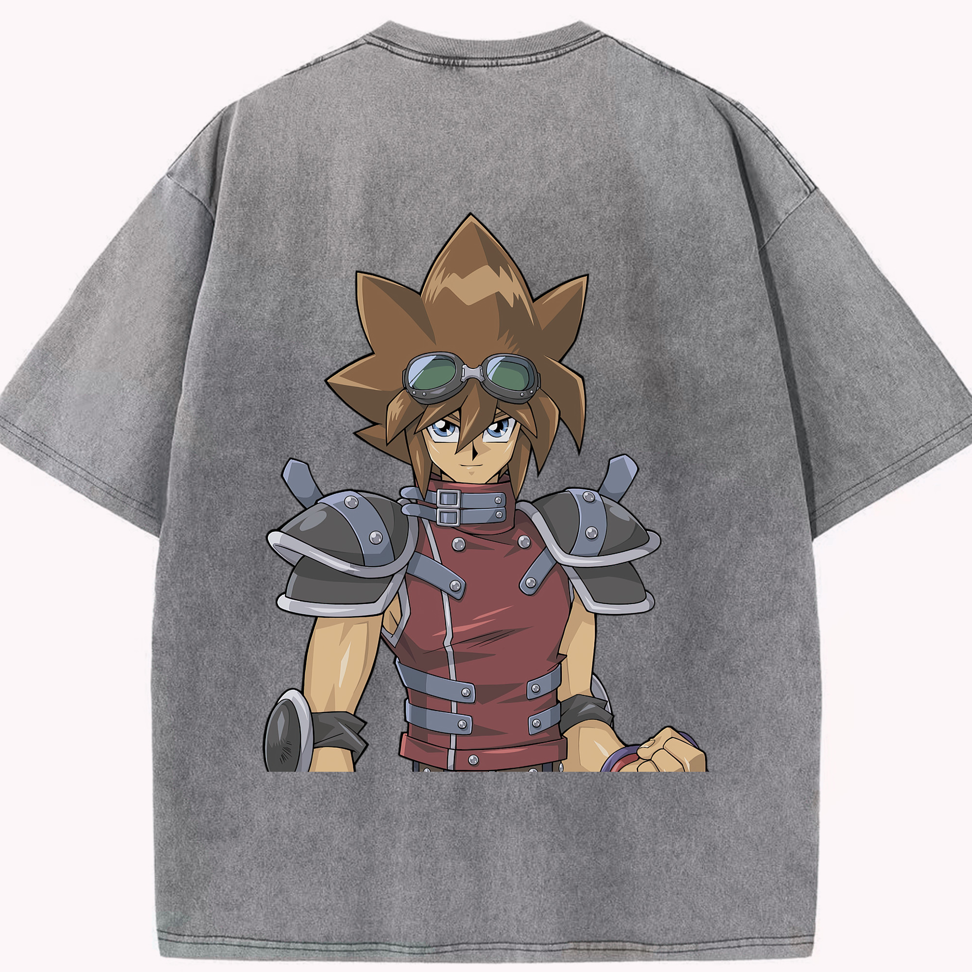 （画像用） 遊☆戯☆王 Yu-Gi-Oh! 綿100% ヴィンテージ風 半袖Tシャツ（背面プリント）
