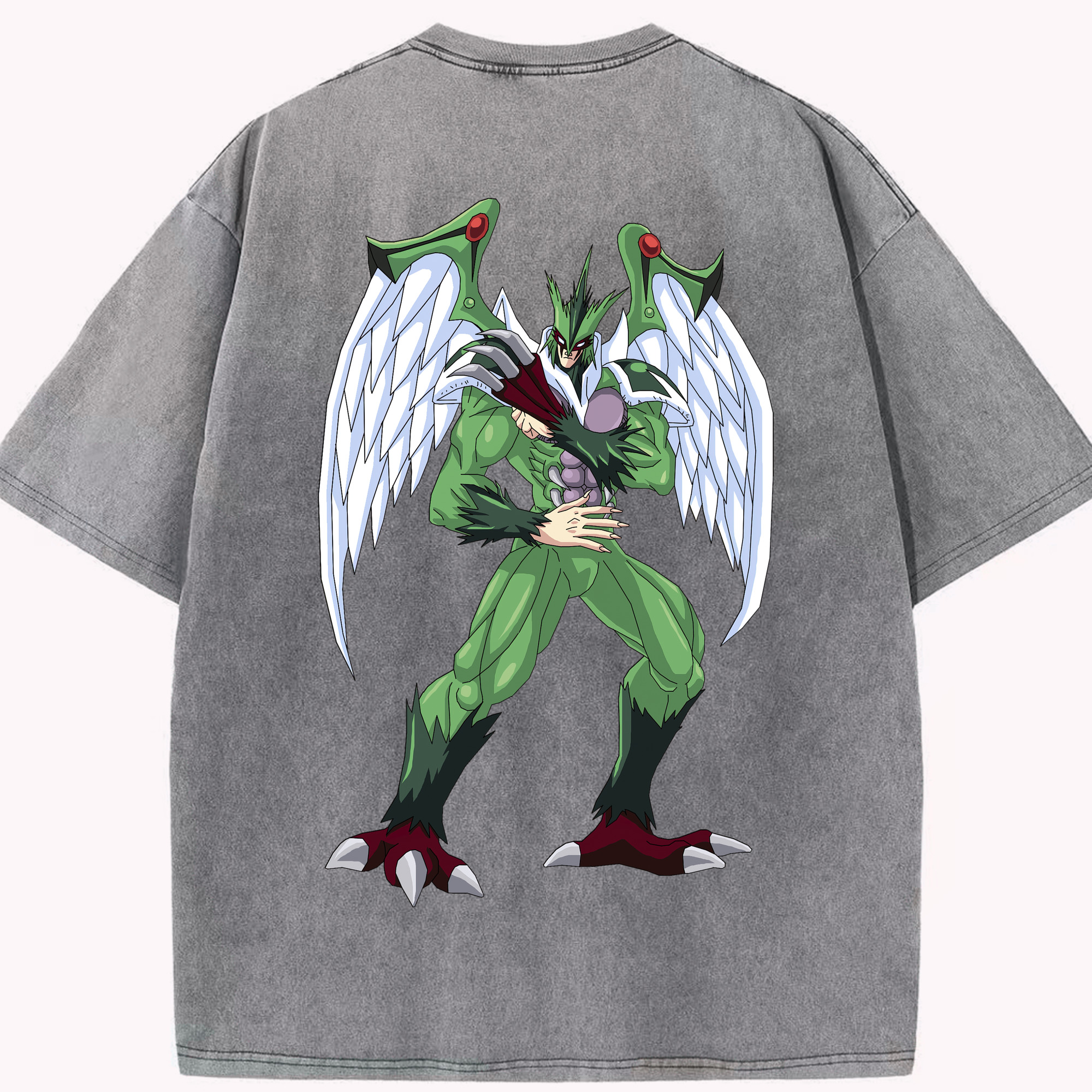 （画像用） 遊☆戯☆王 Yu-Gi-Oh! 綿100% ヴィンテージ風 半袖Tシャツ（背面プリント）