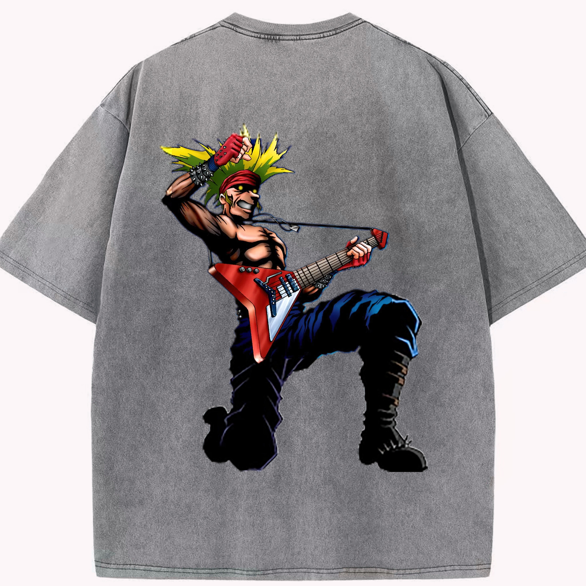（画像用） 遊☆戯☆王 Yu-Gi-Oh! 綿100% ヴィンテージ風 半袖Tシャツ（背面プリント）