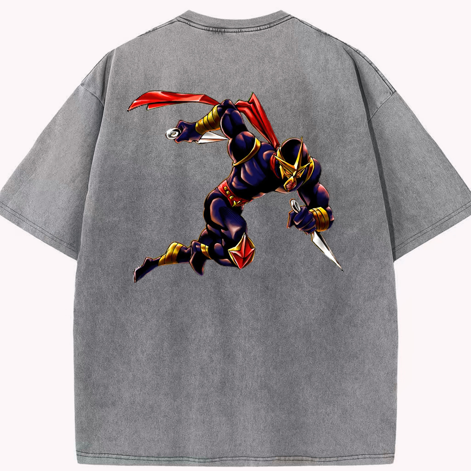 （画像用） 遊☆戯☆王 Yu-Gi-Oh! 綿100% ヴィンテージ風 半袖Tシャツ（背面プリント）