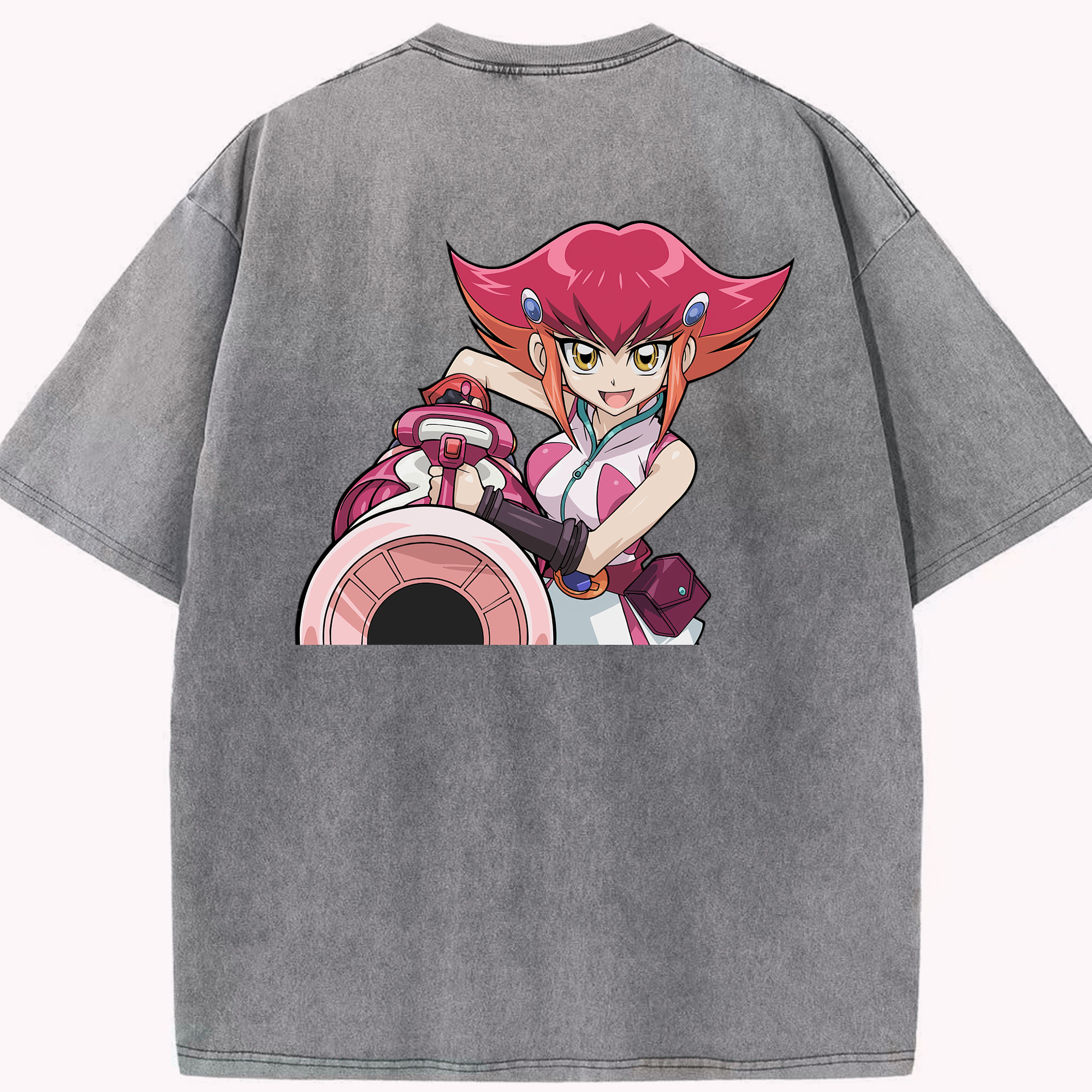 （画像用） 遊☆戯☆王 Yu-Gi-Oh! 綿100% ヴィンテージ風 半袖Tシャツ（背面プリント）