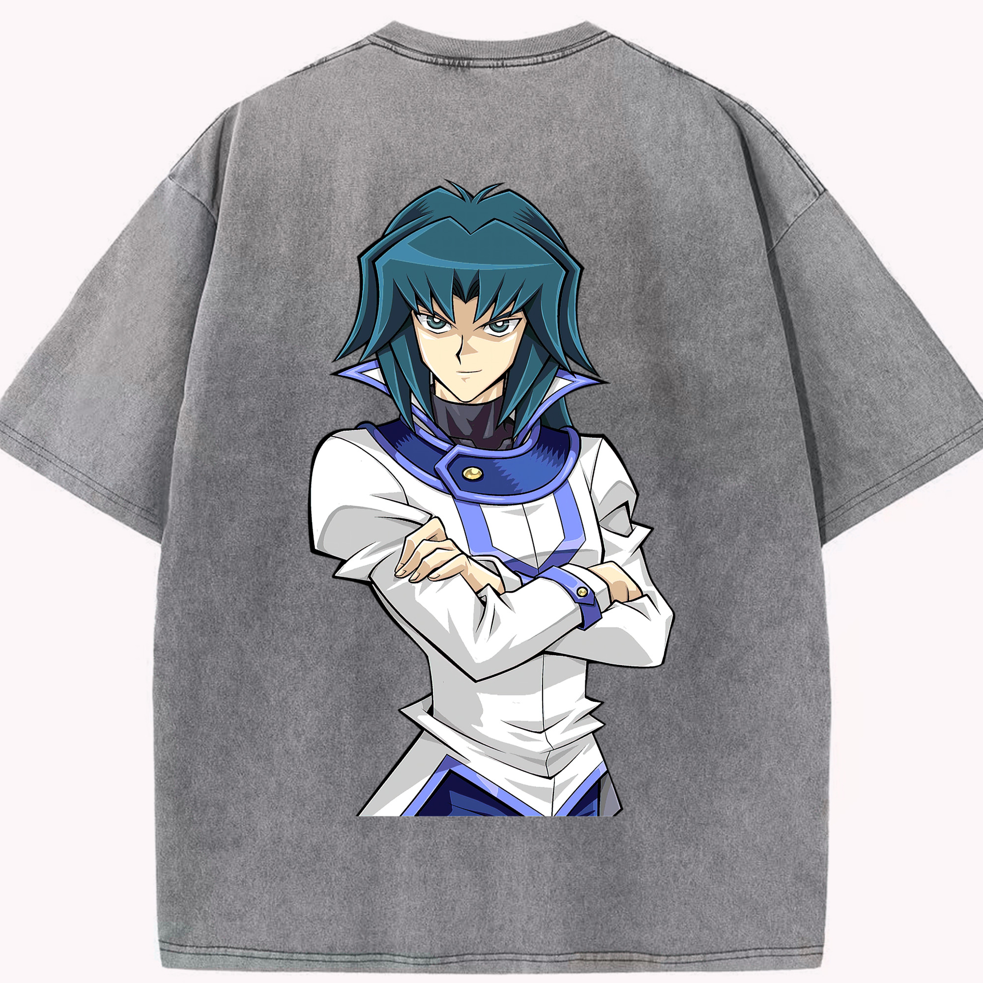 （画像用） 遊☆戯☆王 Yu-Gi-Oh! 綿100% ヴィンテージ風 半袖Tシャツ（背面プリント）