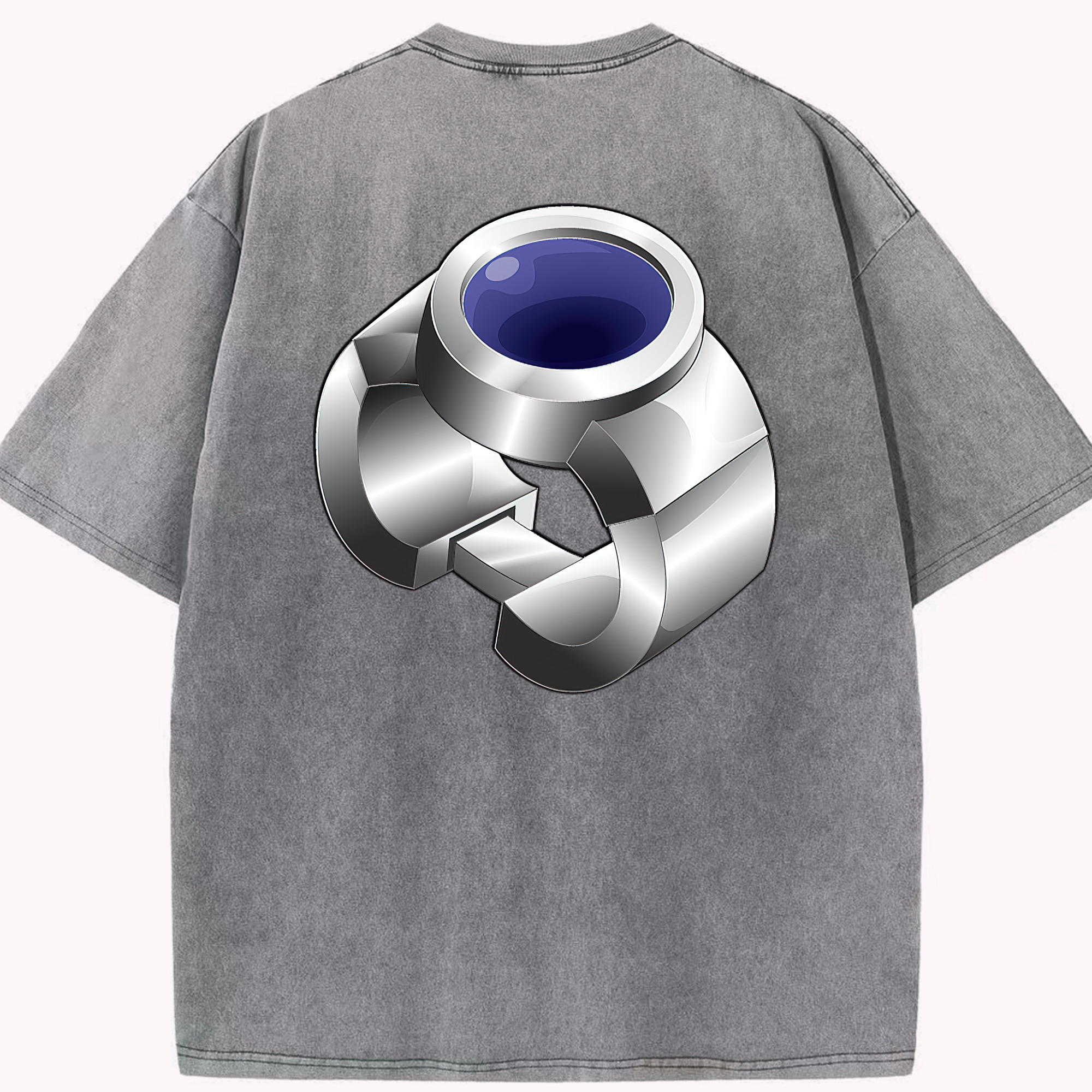 （画像用） 遊☆戯☆王 Yu-Gi-Oh! 綿100% ヴィンテージ風 半袖Tシャツ（背面プリント）