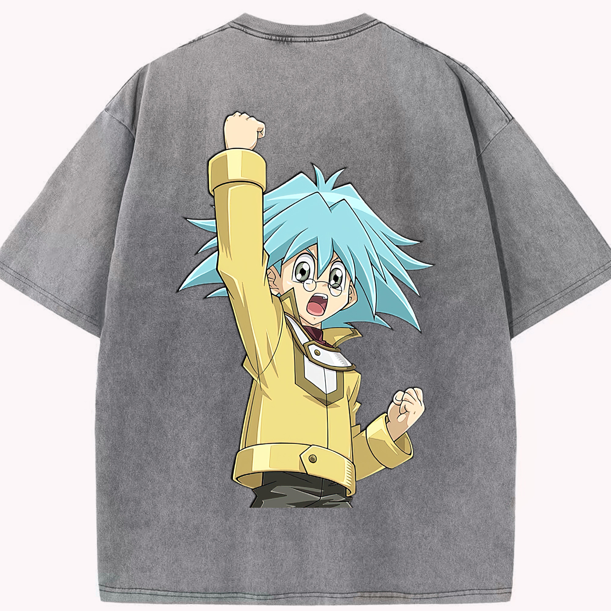 （画像用） 遊☆戯☆王 Yu-Gi-Oh! 綿100% ヴィンテージ風 半袖Tシャツ（背面プリント）